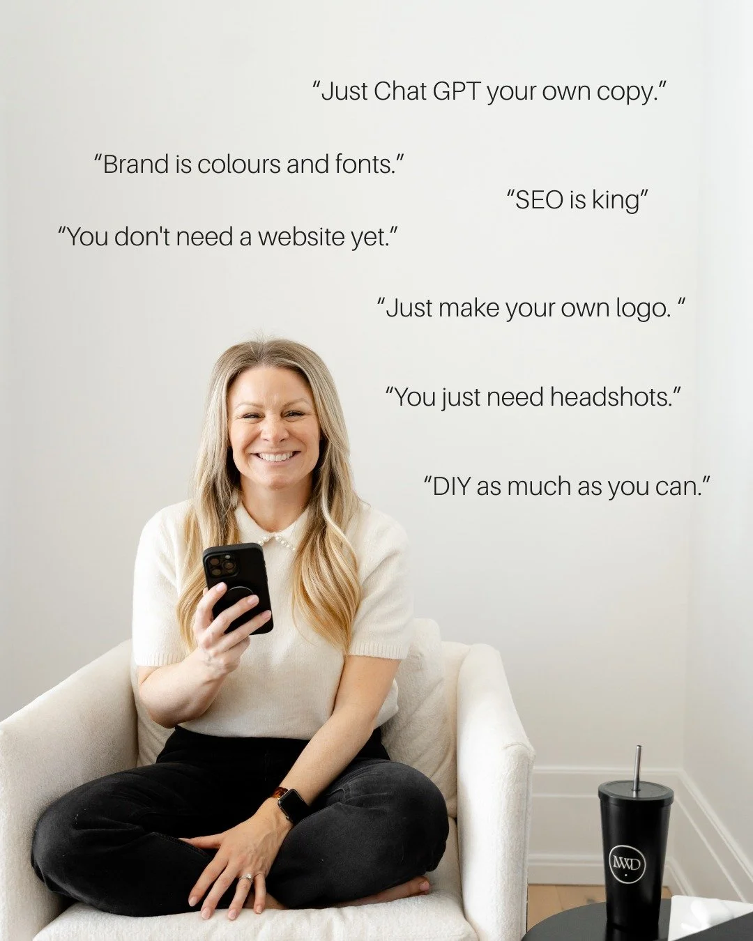 We hear it all the time &rarr; bad, damaging advice.

The advice you take is only as strong as the success of the person giving it. Say it again.

&rarr; If the advice you&rsquo;re getting is from someone running a side hustle &rarr; expect side hust