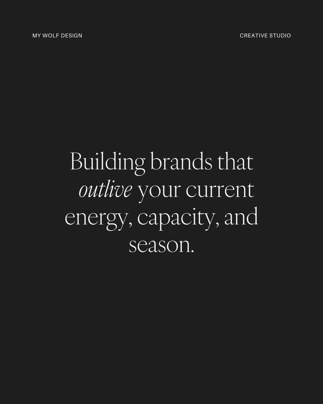 Brand and web are your succession plan.

I (Meredith) talk to dozens of business owners every week, all at different stages and with different goals, but their motivations almost always come back to the same thing: &ldquo;I want to build something th