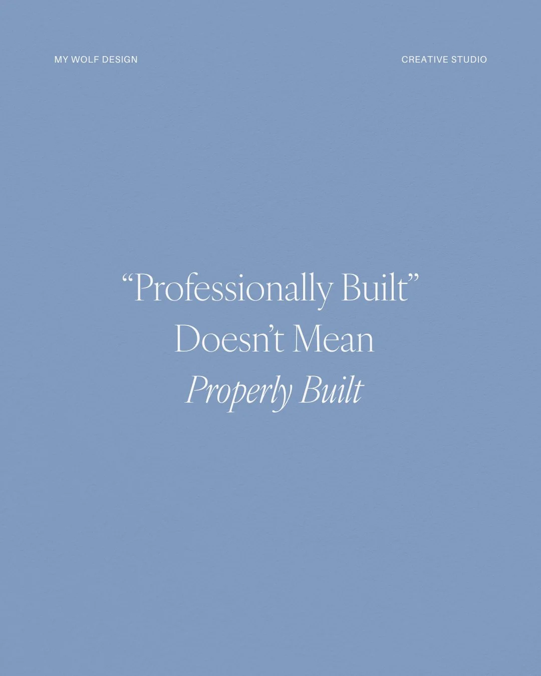 Many businesses are walking around with websites that were &ldquo;professionally built&rdquo;&hellip;

&hellip;and structurally weak.

Not because they chose badly.
Because no one challenged them.

No one questioned the strategy.
No one redesigned th