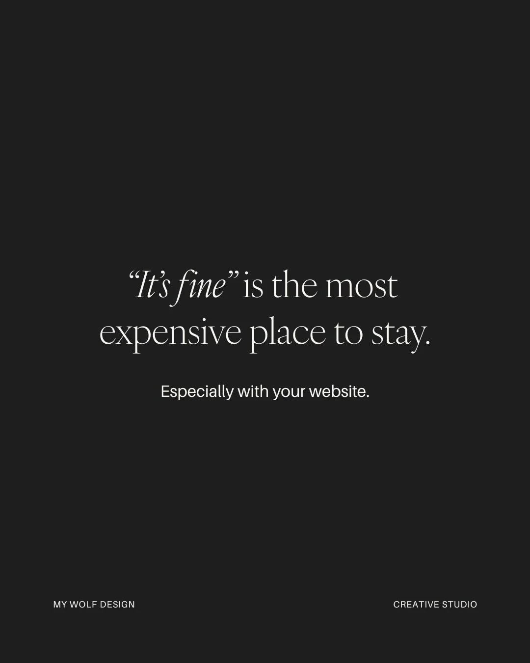 &ldquo;It&rsquo;s fine&rdquo; usually sounds like this:
&bull; &ldquo;It works&hellip; mostly.&rdquo;
&bull; &ldquo;People still book.&rdquo;
&bull; &ldquo;I&rsquo;ll deal with it later.&rdquo;
&bull; &ldquo;It&rsquo;s not broken.&rdquo;

And technic