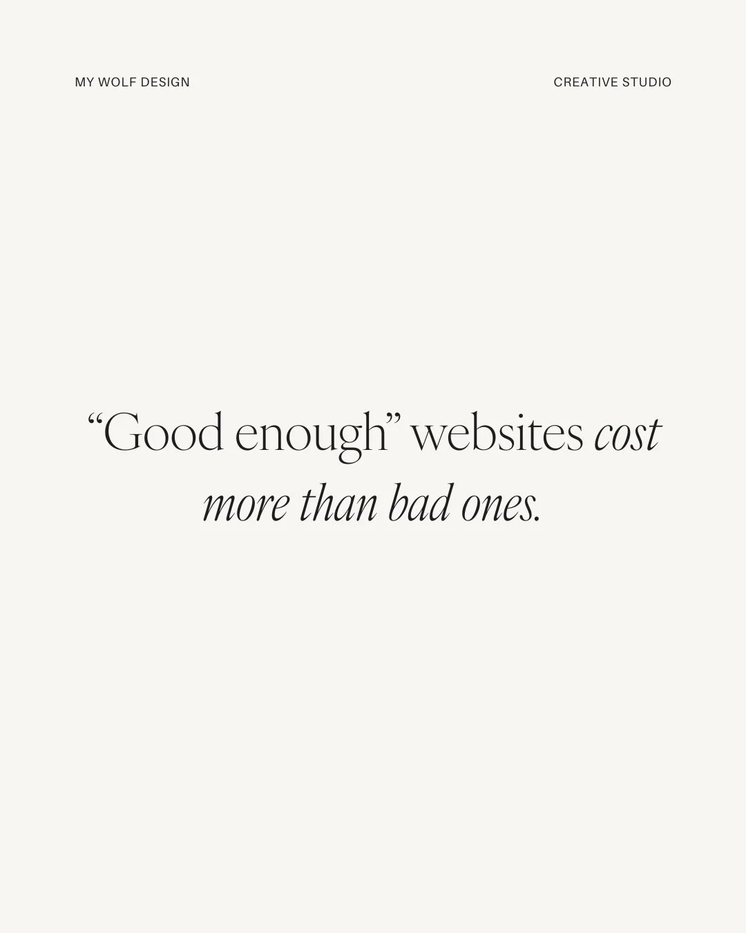 Bad websites get fixed.
&ldquo;Good enough&rdquo; ones linger for years.

They quietly:
&bull; Miss leads
&bull; Undervalue your work
&bull; Attract price shoppers
&bull; Stall growth

And most owners don&rsquo;t realize until they&rsquo;re burnt out