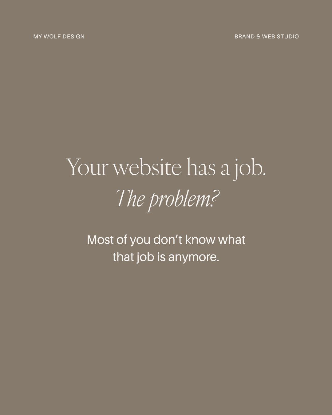 One of the biggest misconceptions in business:
&ldquo;Do I need a website?&rdquo;

That&rsquo;s never the right question.

The real question is:
What job does your website need to do now?

Because the role changes as your business grows.

Launch phas