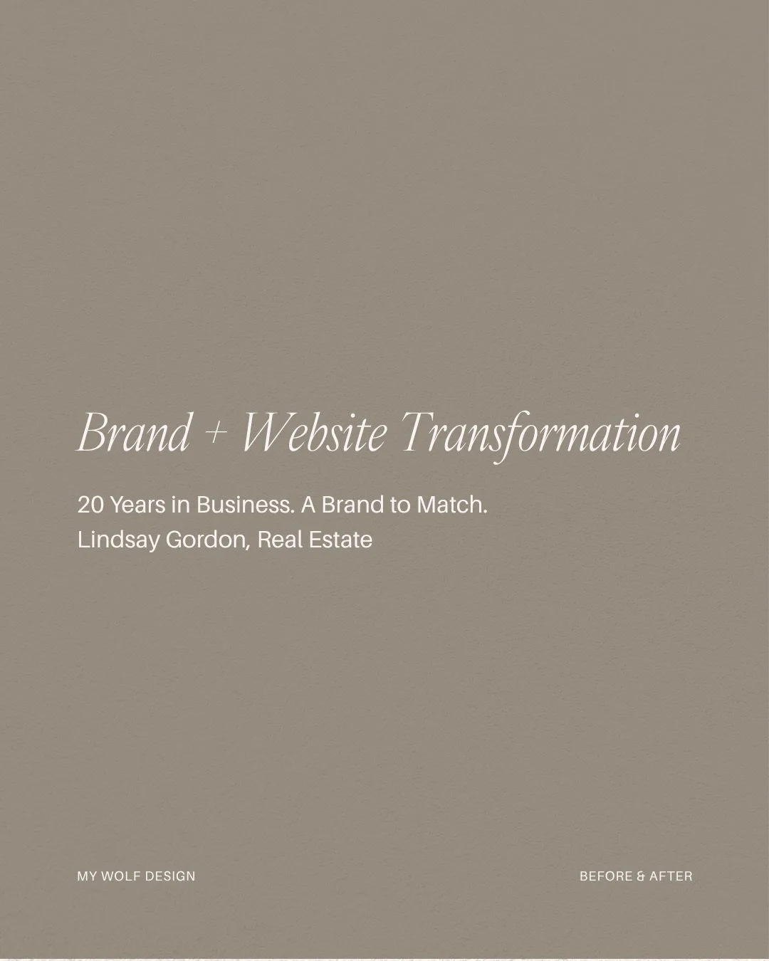 Lindsay has been in real estate for 20 years.

But her brand and website?
They were still living in the past.

Not broken.
Not embarrassing.
Not &ldquo;bad.&rdquo;

Just&hellip; fine.

And &ldquo;fine&rdquo; doesn&rsquo;t reflect two decades of exper