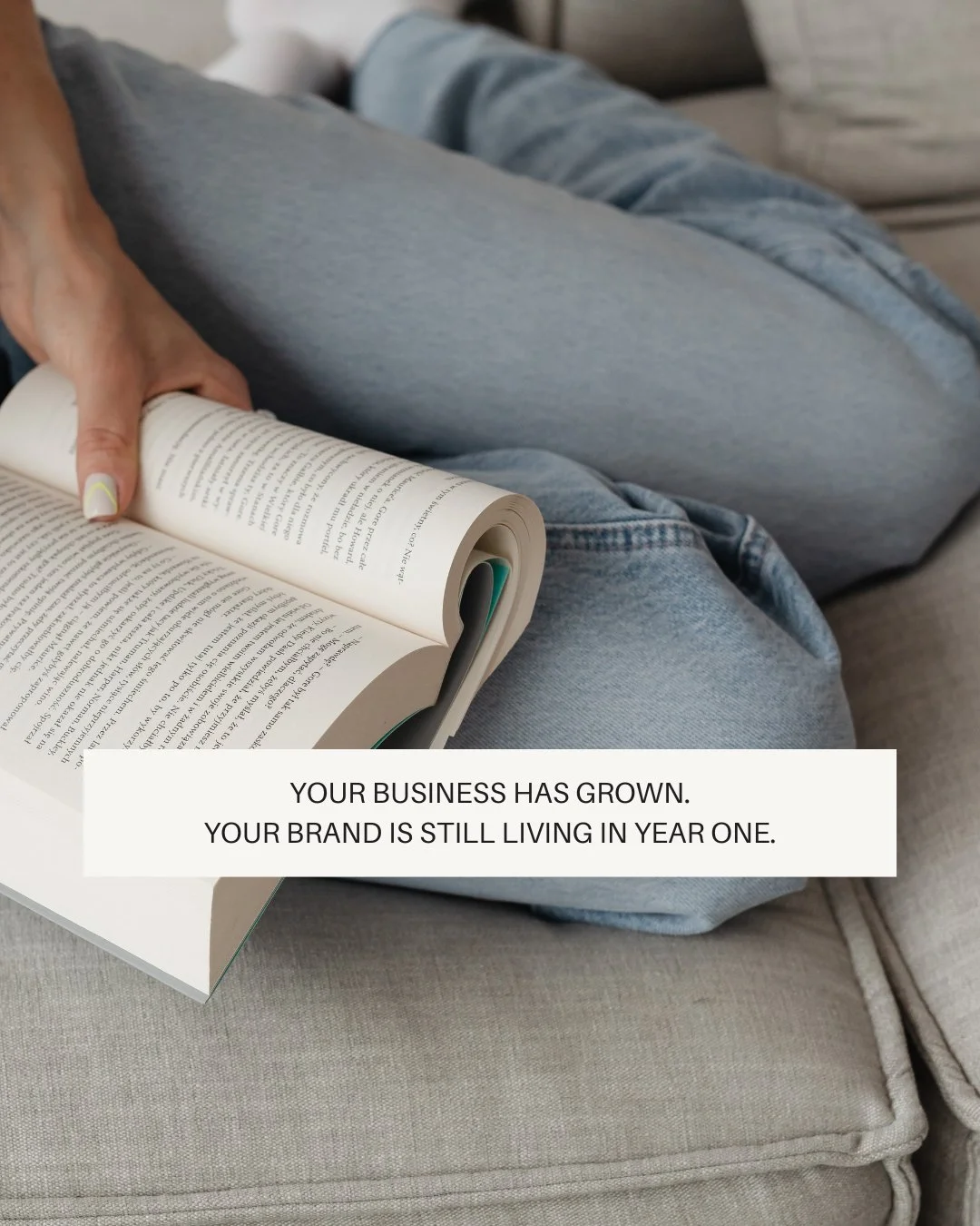 You&rsquo;re not the same business you were when you started.

Your clients are different. Your offers are different. The way you show up, the problems you solve, the prices you charge. All of it has evolved.

But your brand hasn't moved.

The logo i