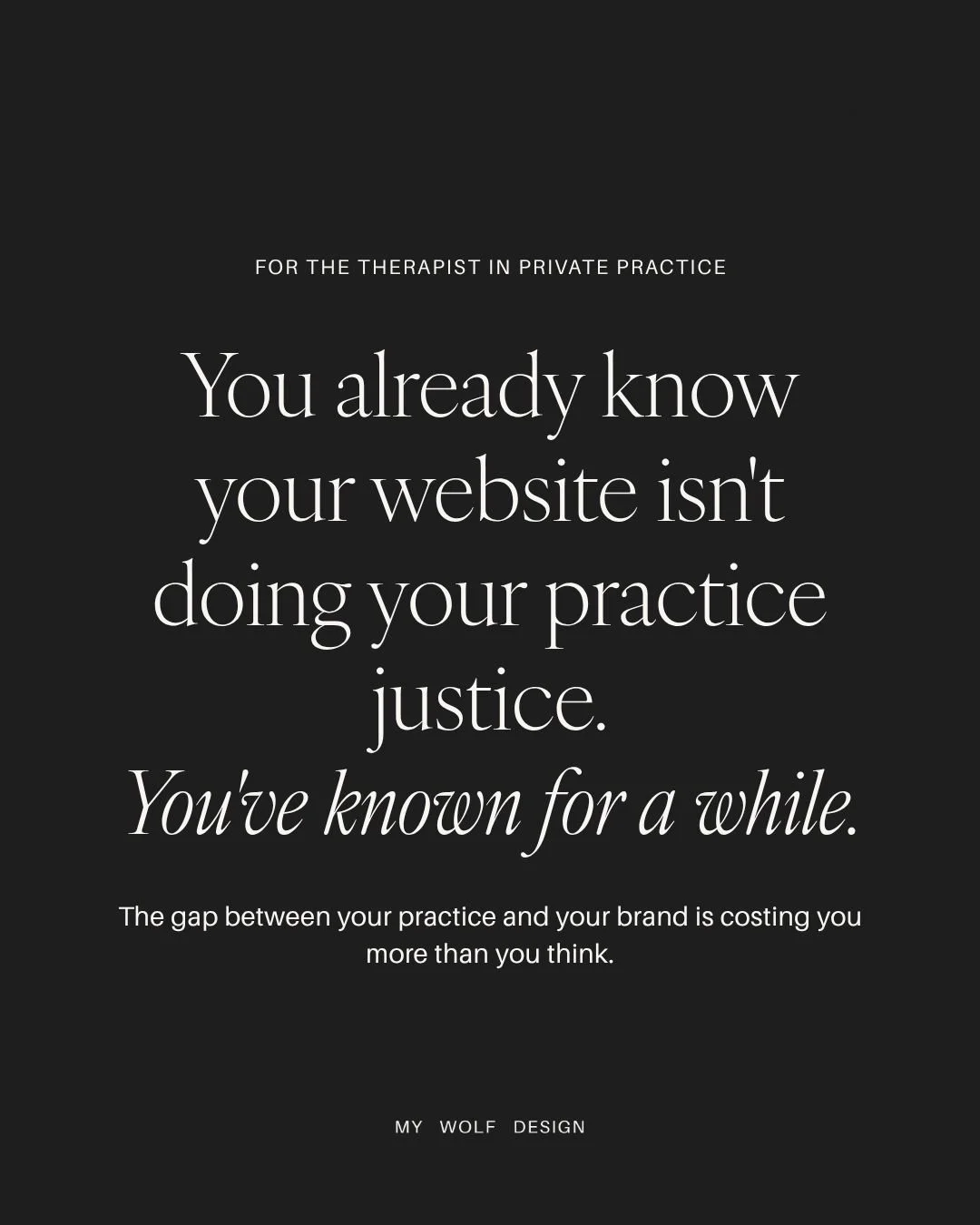 It's not that you haven't thought about it. You have. Probably every time you send someone your link and feel that quiet cringe before they open it.

You just haven't done anything about it yet.

Maybe it felt like too big a project. Maybe the timing