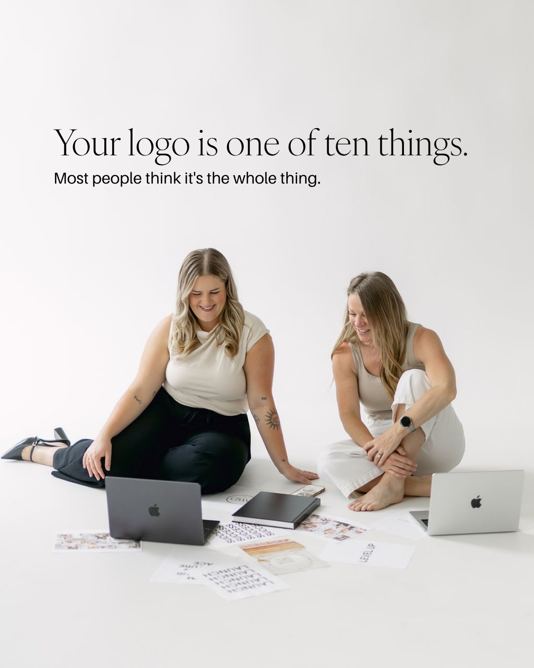 When someone tells me their brand feels off and they think they just need a new logo, I always know we're going to have a bigger conversation.

Because the logo is part of your brand, but it's only one part. One of ten. And when the whole thing feels