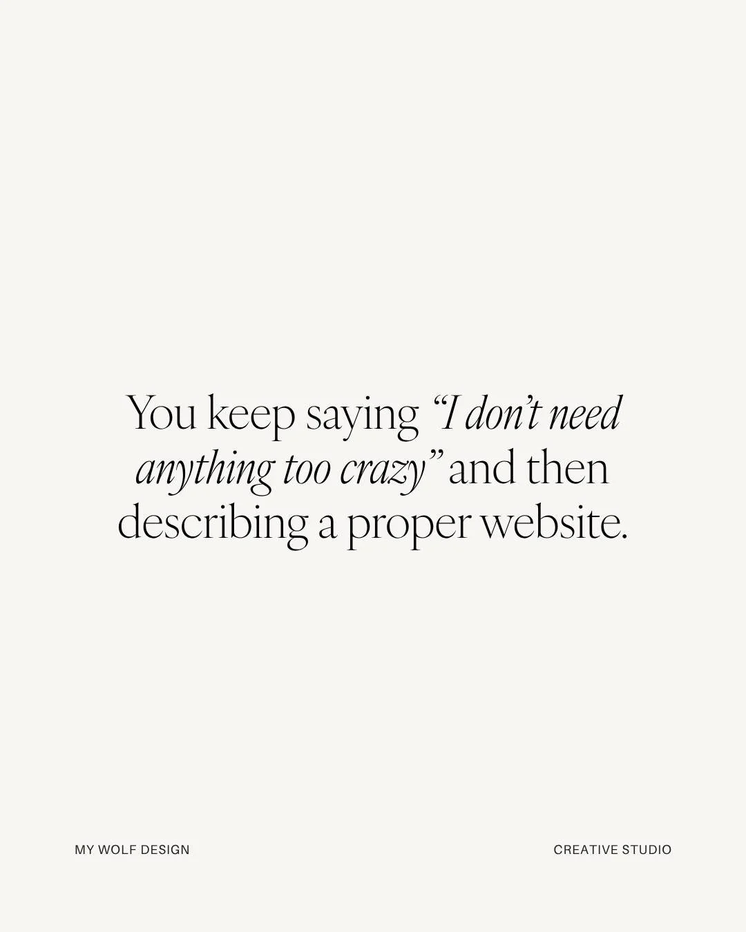 Simple and minimal is a brand direction, not a conversation about what the website needs to do.

Two different decisions, and plenty of the best sites we've built are simple. It just wasn't the thing that made them work.