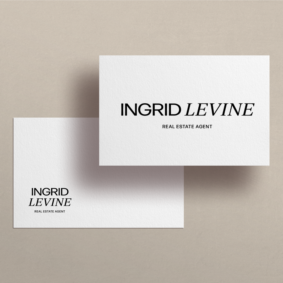 semi custom logo business cards