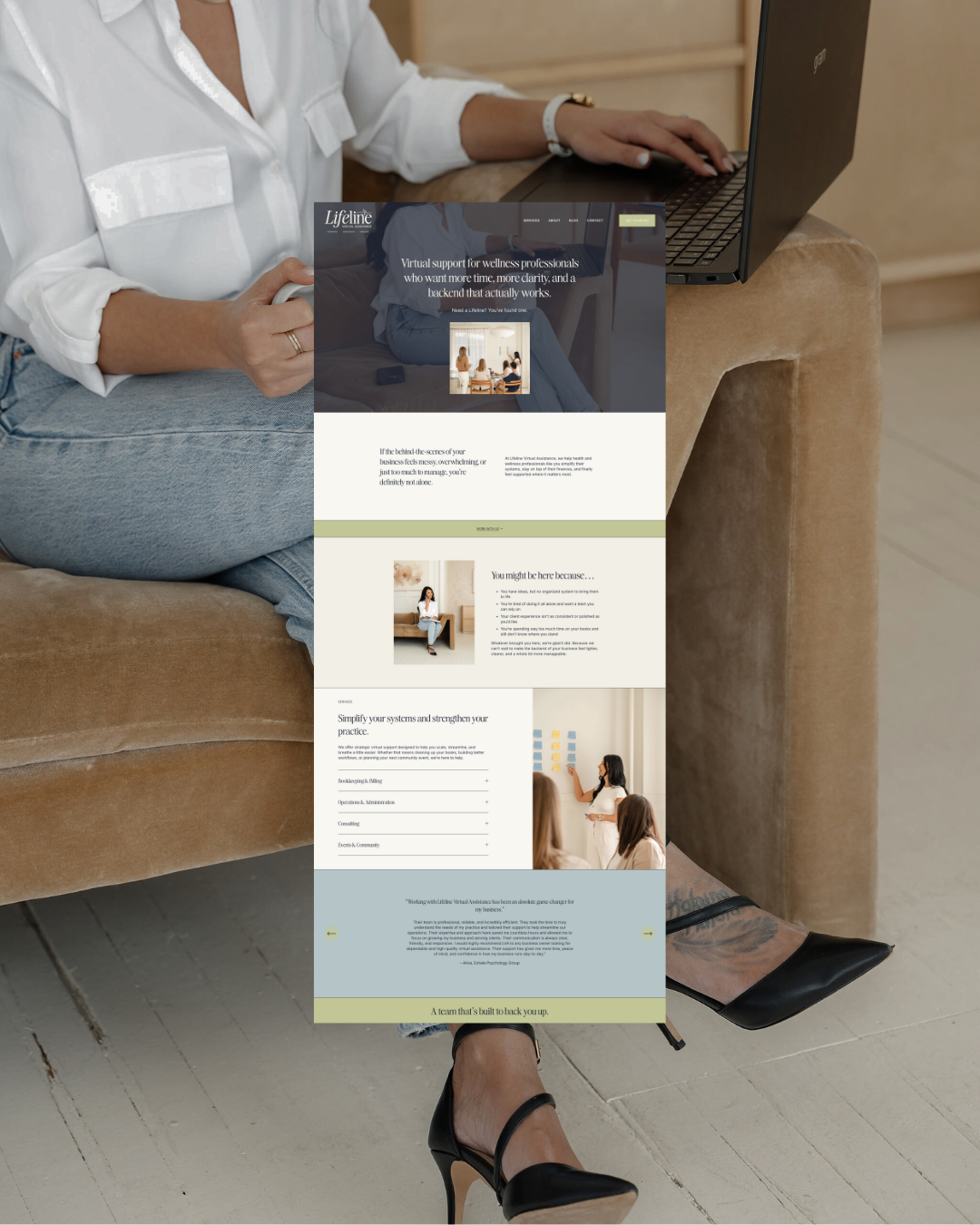 Lifeline Virtual Assistance | Brand, Copywriting & Design Day