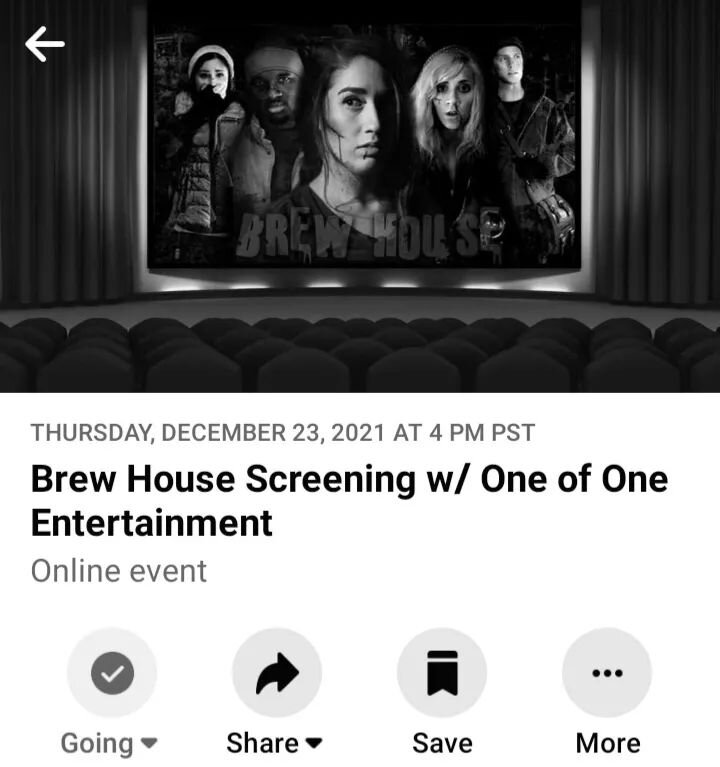 HEY FAM! If you ever wanted the chance to watch Brew House, the first full-length film I've ever produced and acted in, come get your ticket in my bio link! This is a virtual screening room with fun, interactive behind-the-scenes elements. Following 
