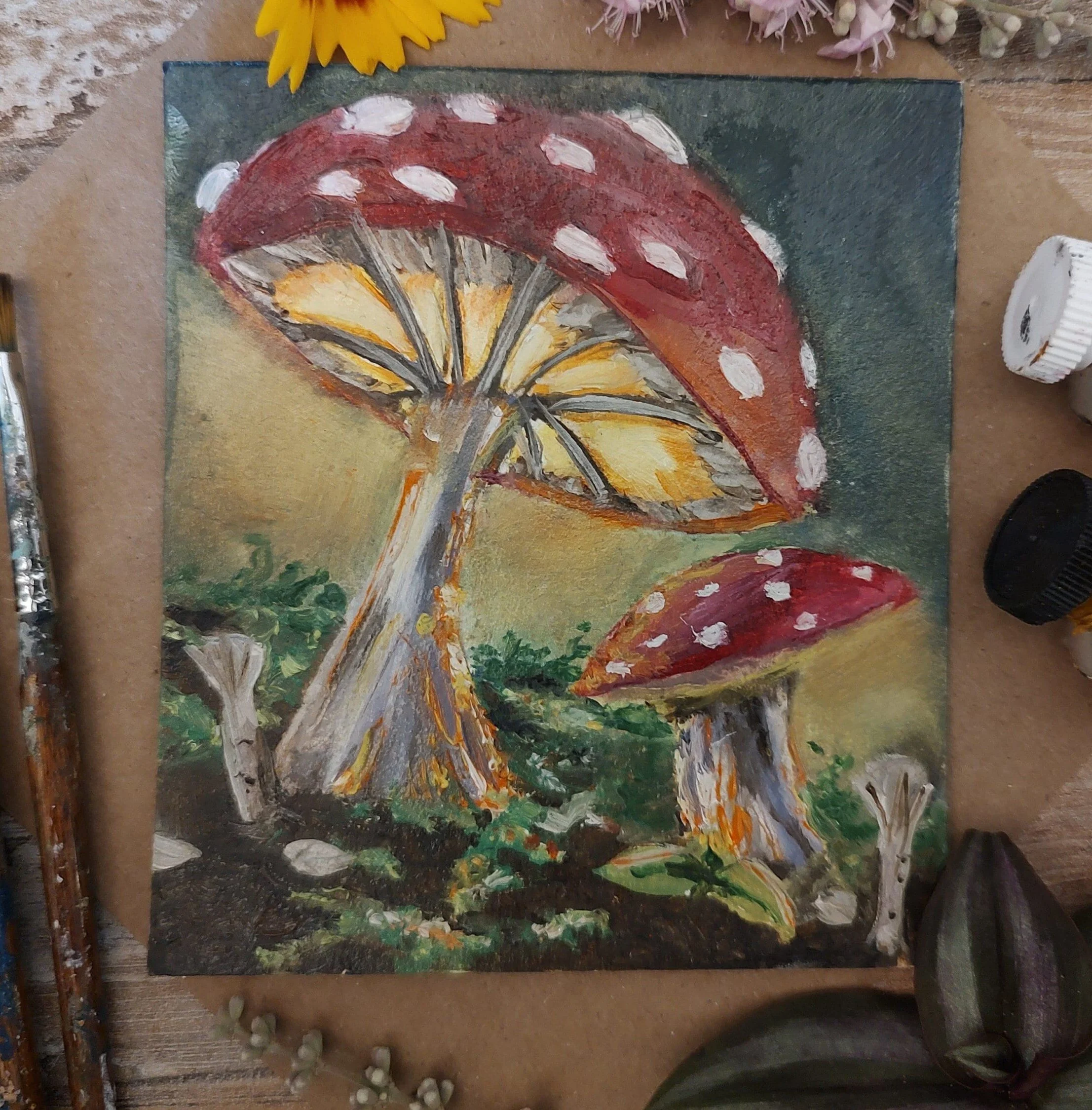 Glowing Mushroom _ Oil Painting Print.jpg
