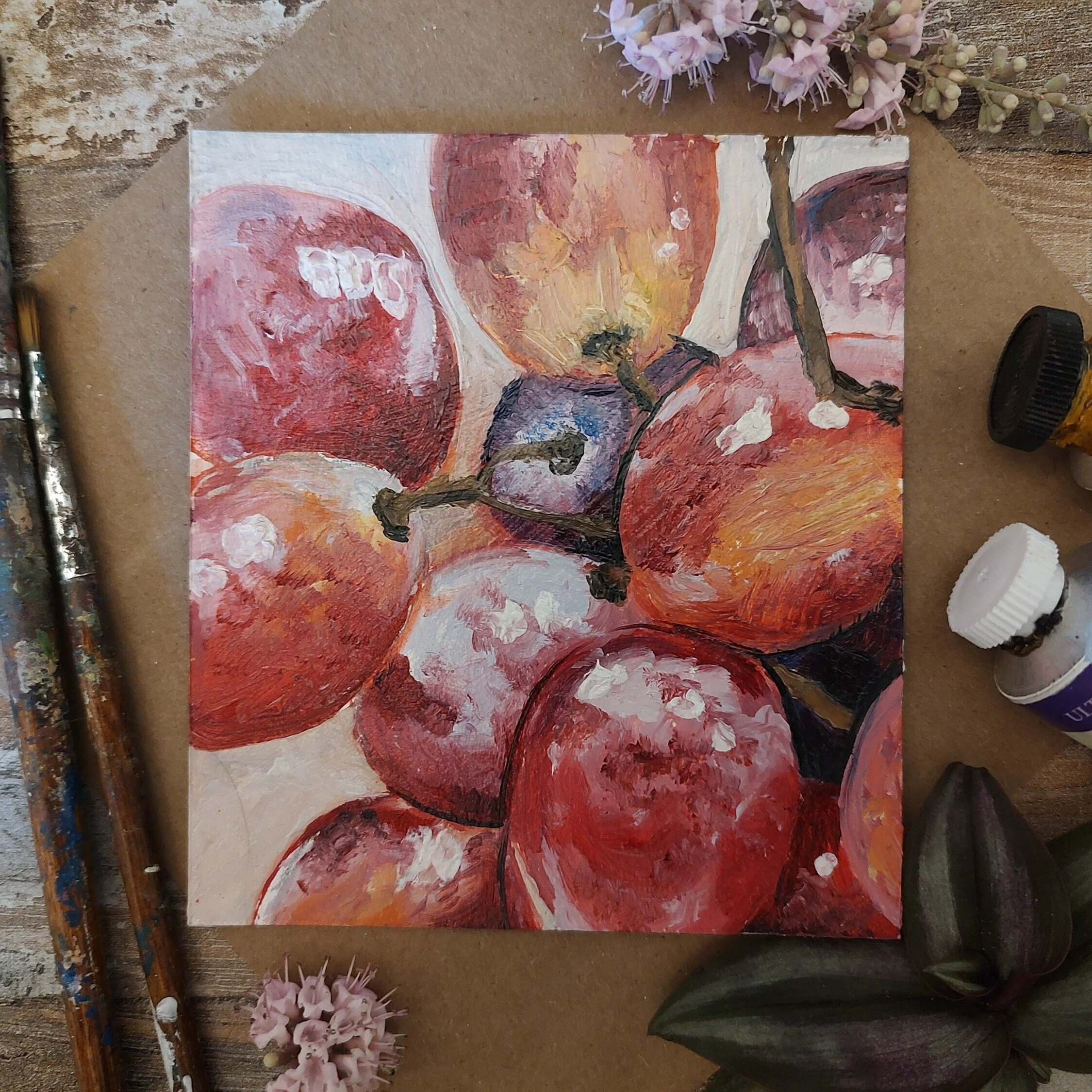 Just Grapes _ Oil Painting Print .jpg