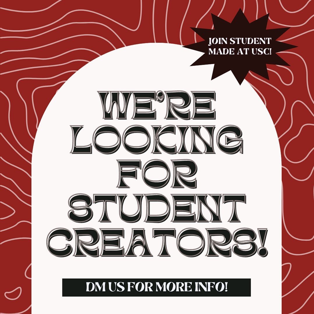 ✨calling all student creators✨

we are re-opening in fall 2023 and we are looking for creators to join us! any &amp; all students creating products or starting businesses on campus can be featured on our marketplace! 

DM us for more info, and apply 