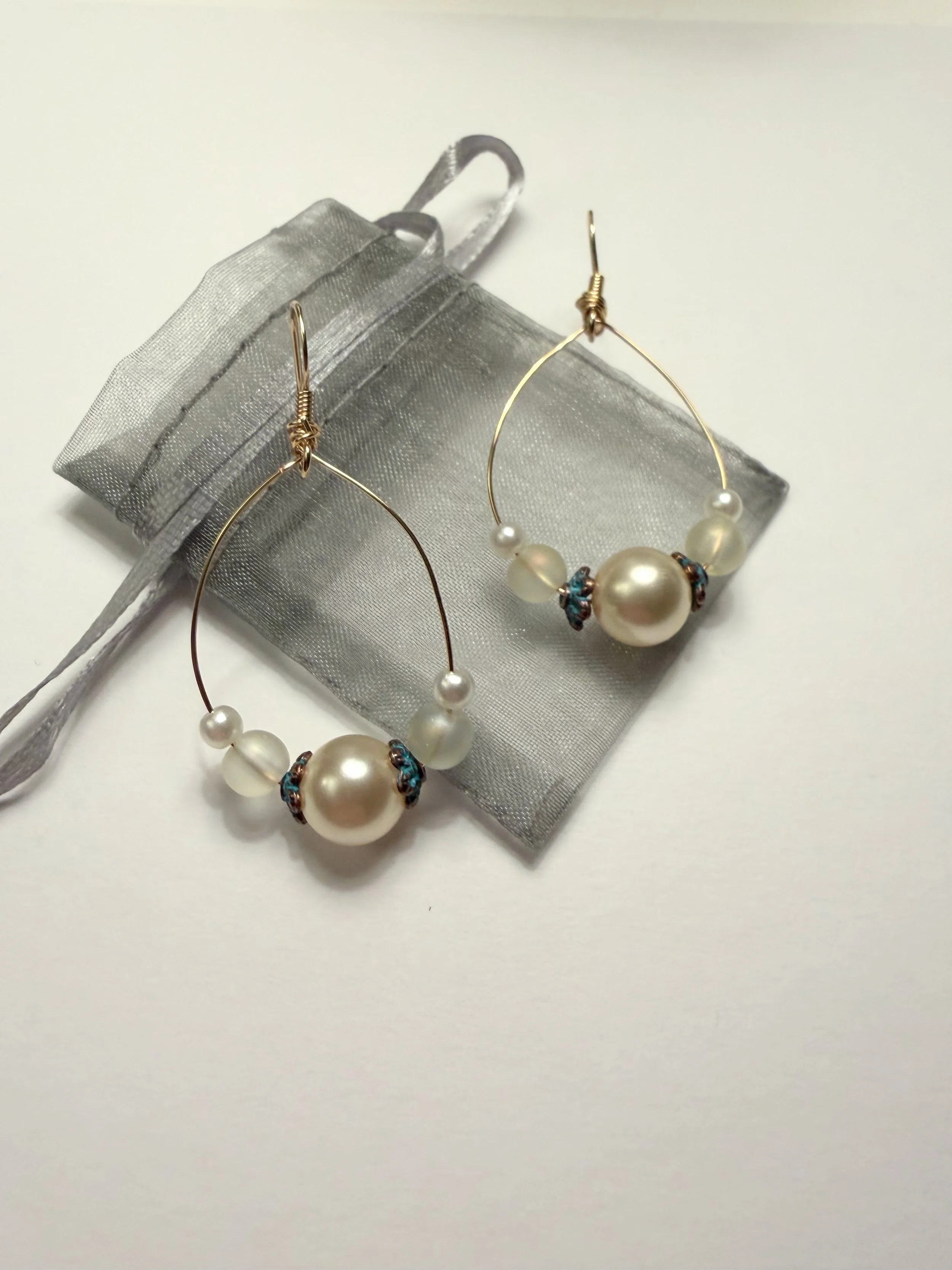 PEAR WREATH EARRINGS