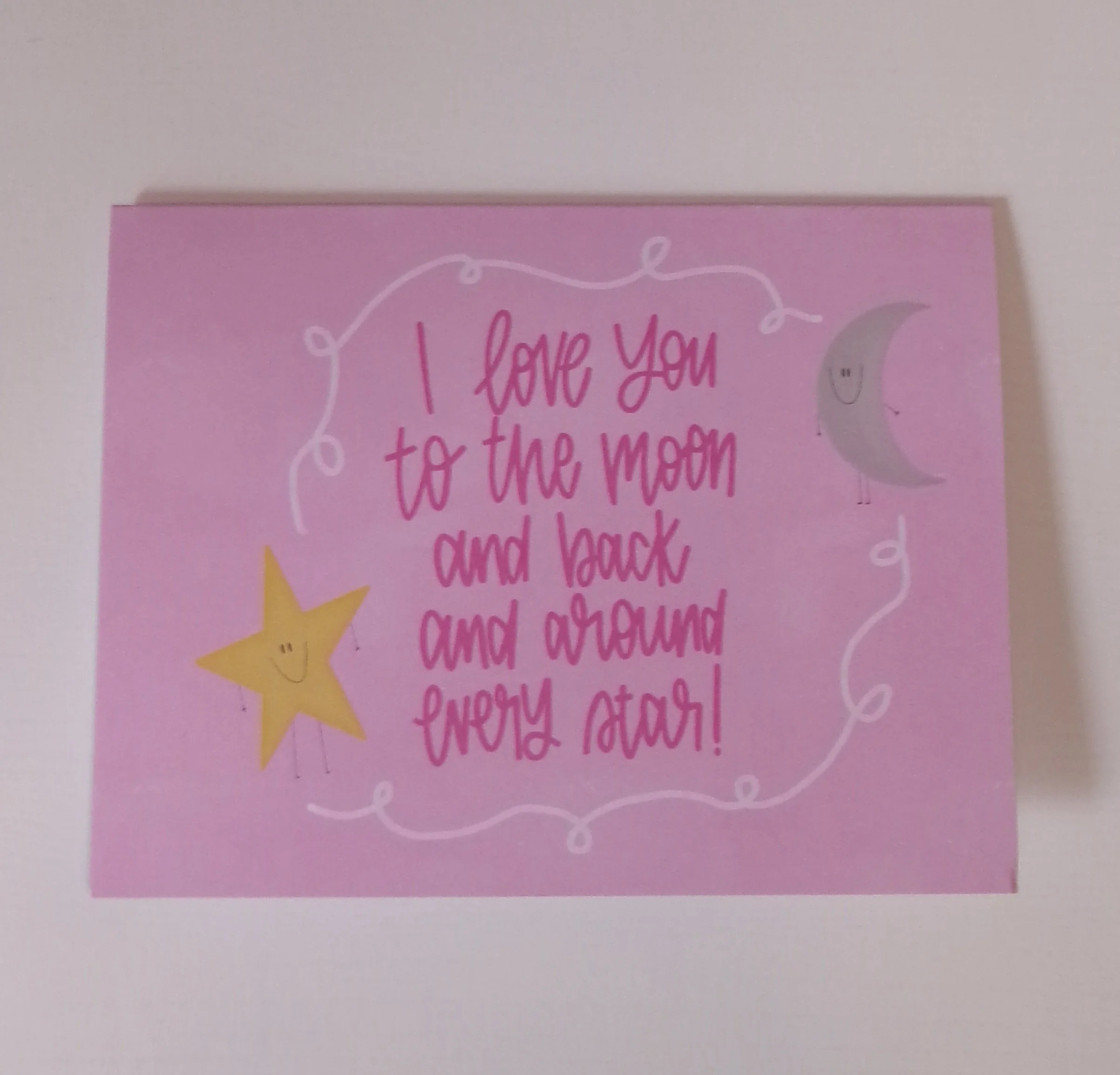 TO THE MOON AND BACK CARD