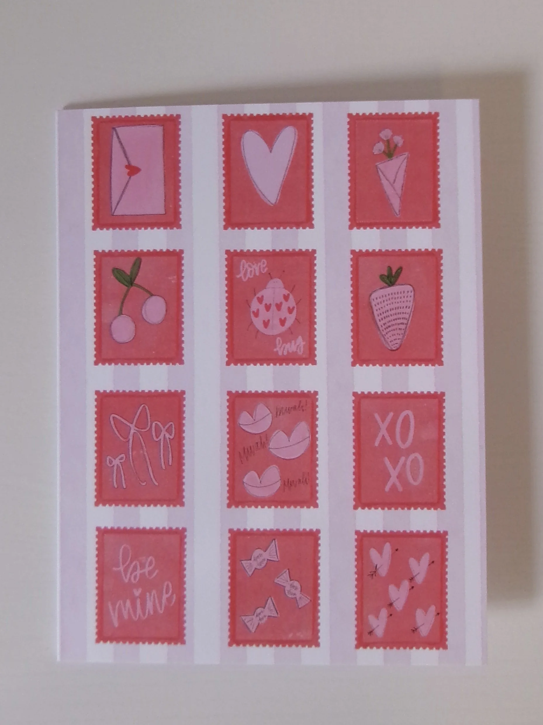 VALENTINE'S STAMPS CARD