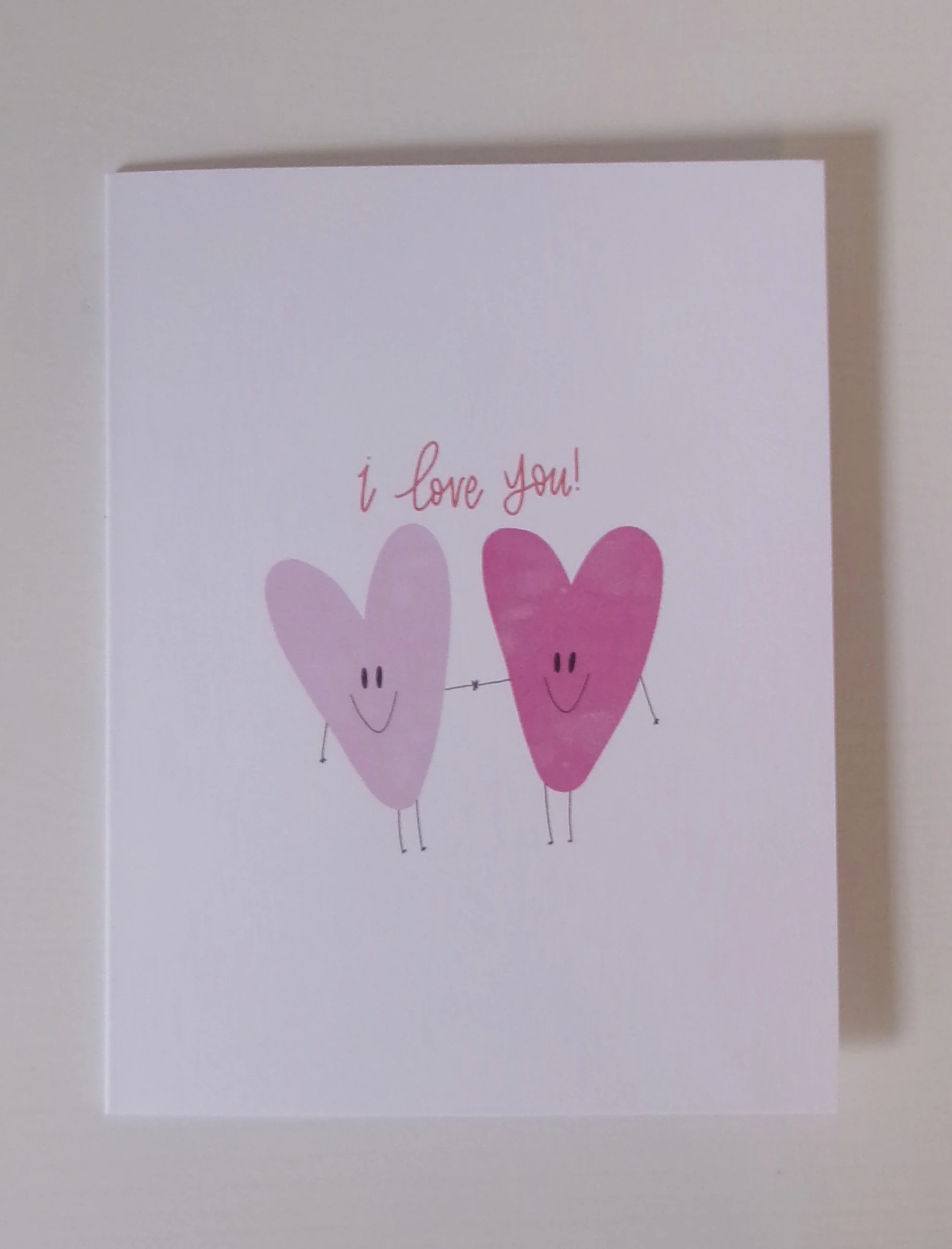 I LOVE YOU HEARTS CARD