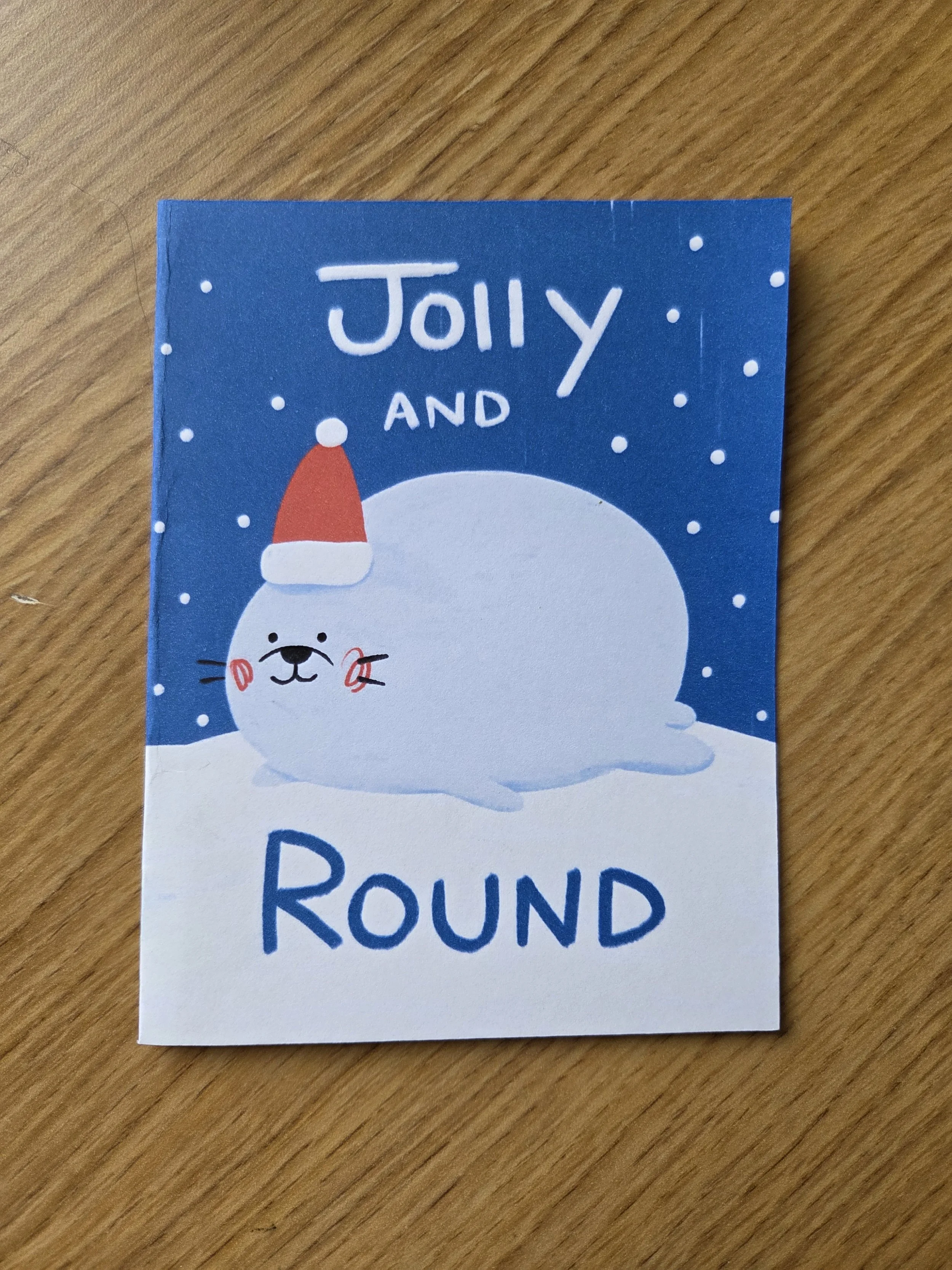 JOLLY AND ROUND HOLIDAY CARD