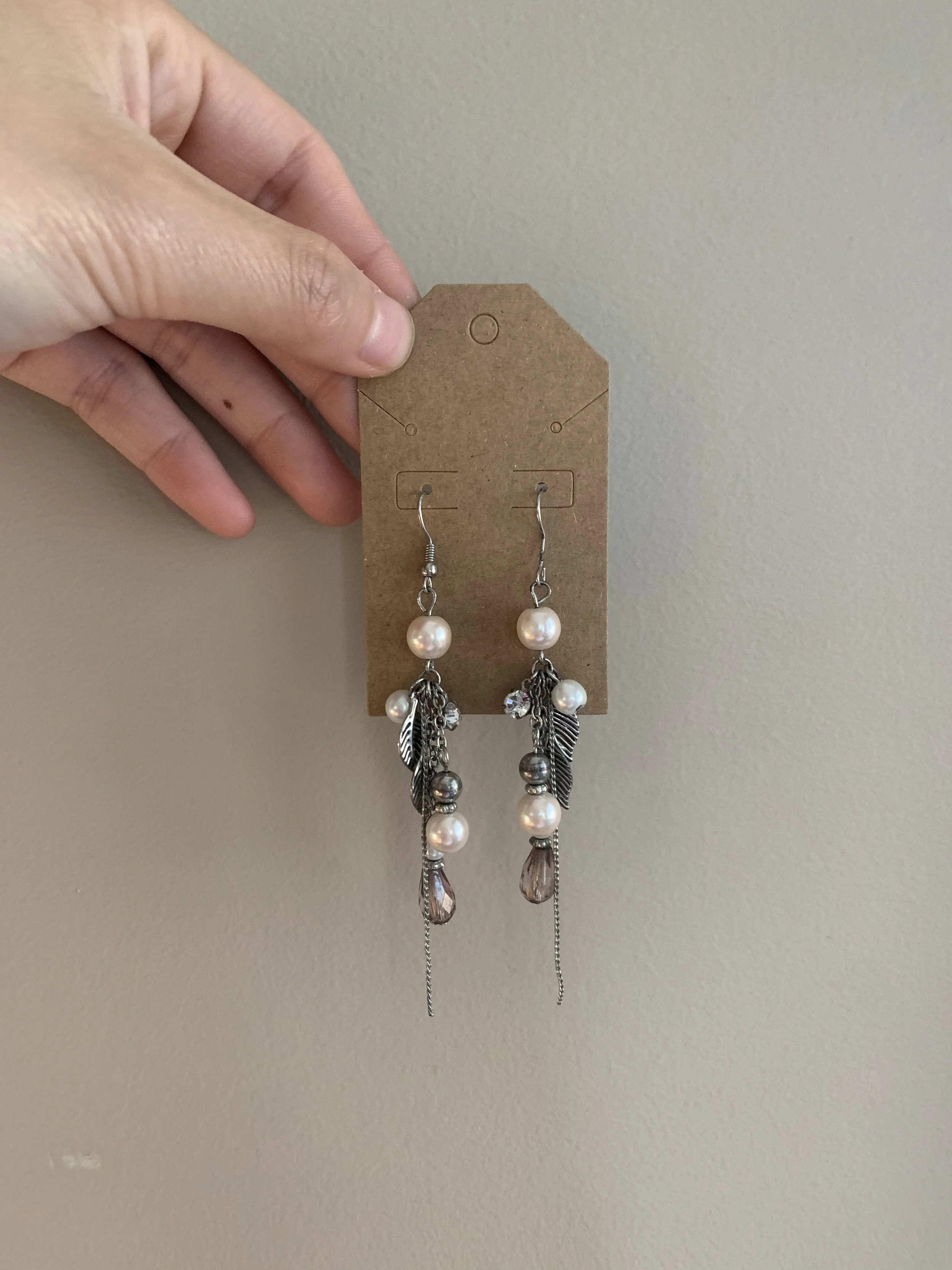 AUTUMN PEARL DROP EARRINGS