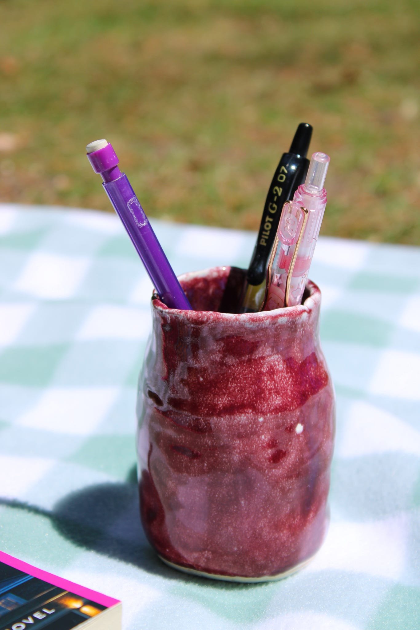 BURNT COPPER CERAMIC PIECE