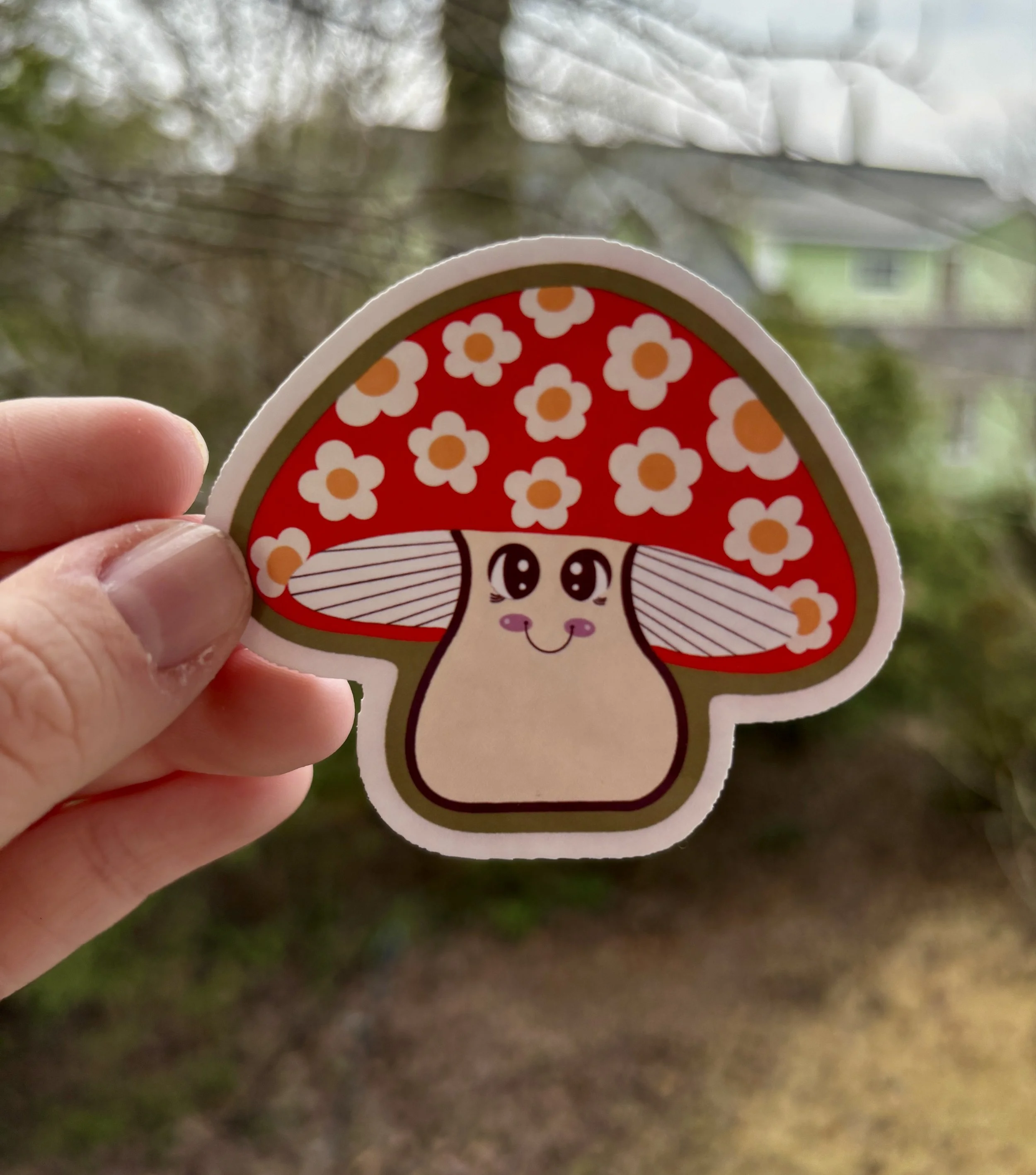 GROOVY SHROOM STICKER