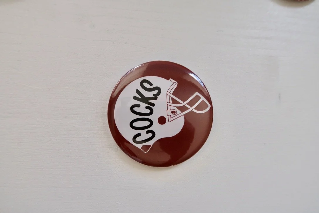 COCKS HELMENT GAMEDAY PIN