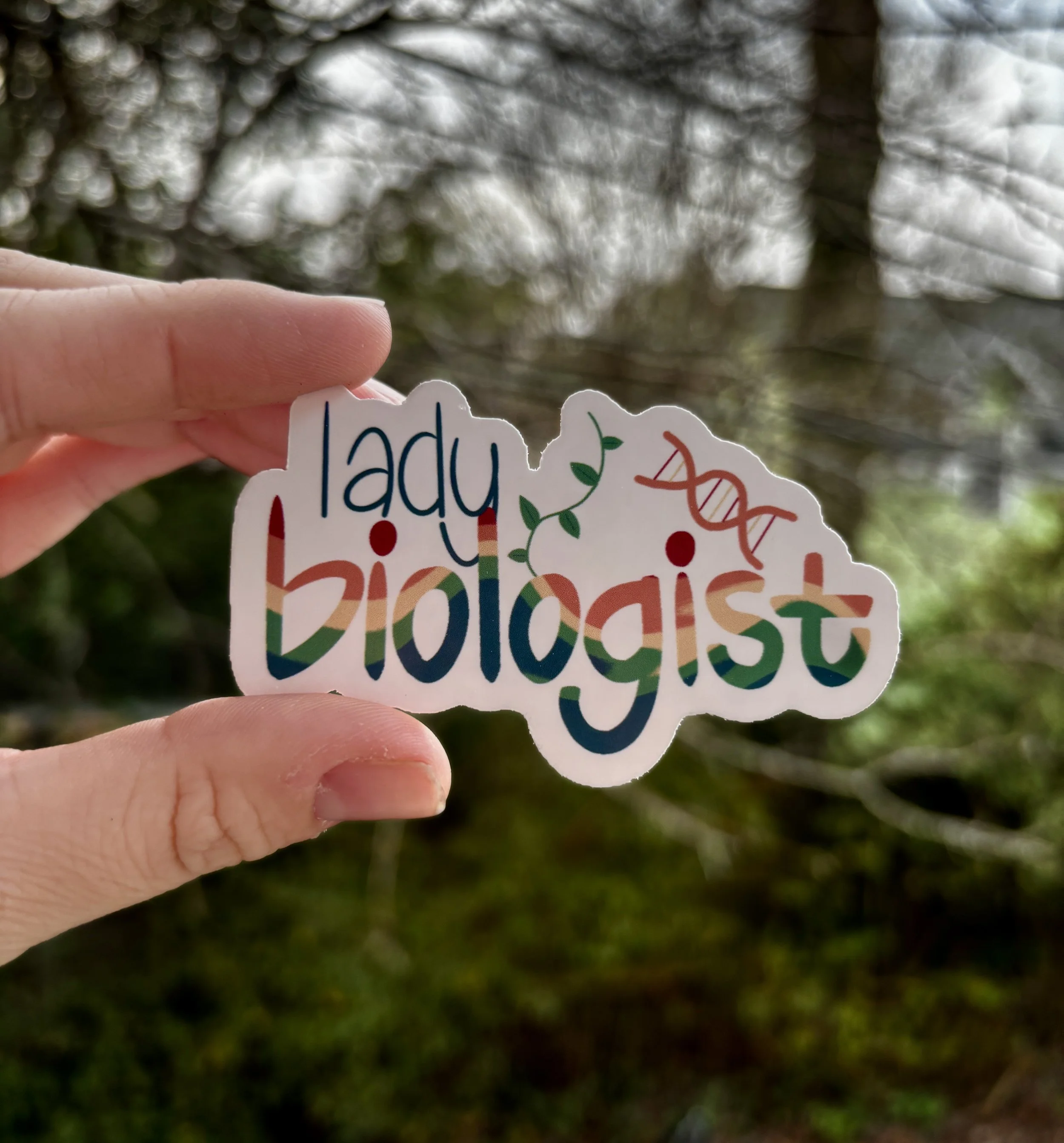 LADY BIOLOGIST STICKER
