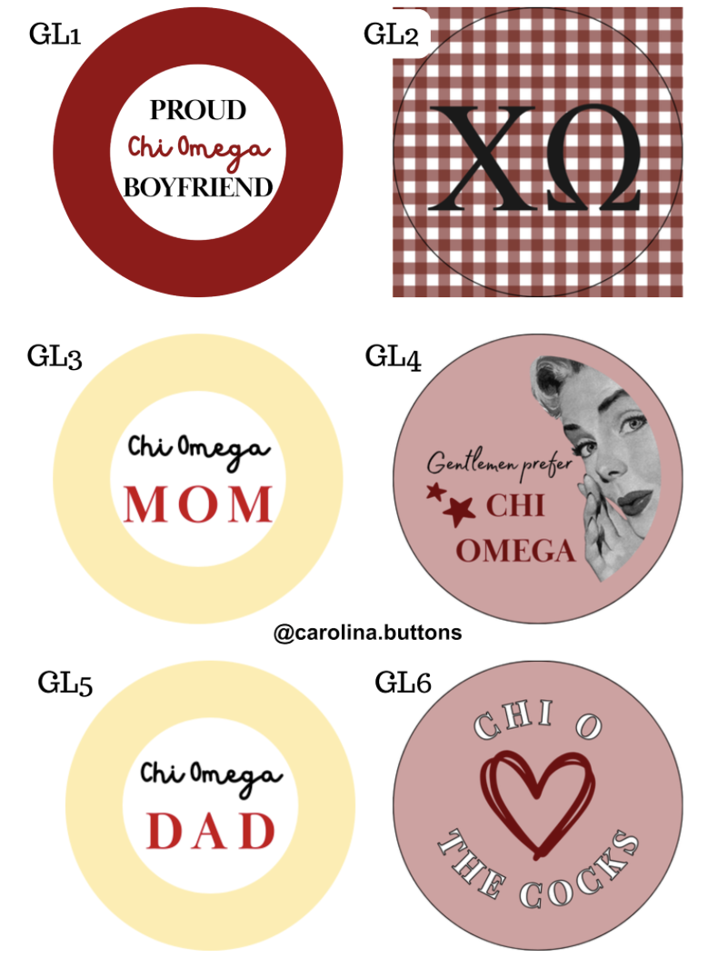 GREEK LIFE PINS