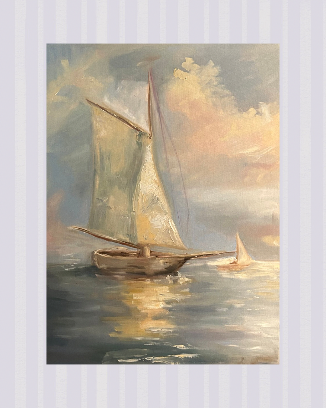 "SAILBOATS" ORIGINAL PRINT