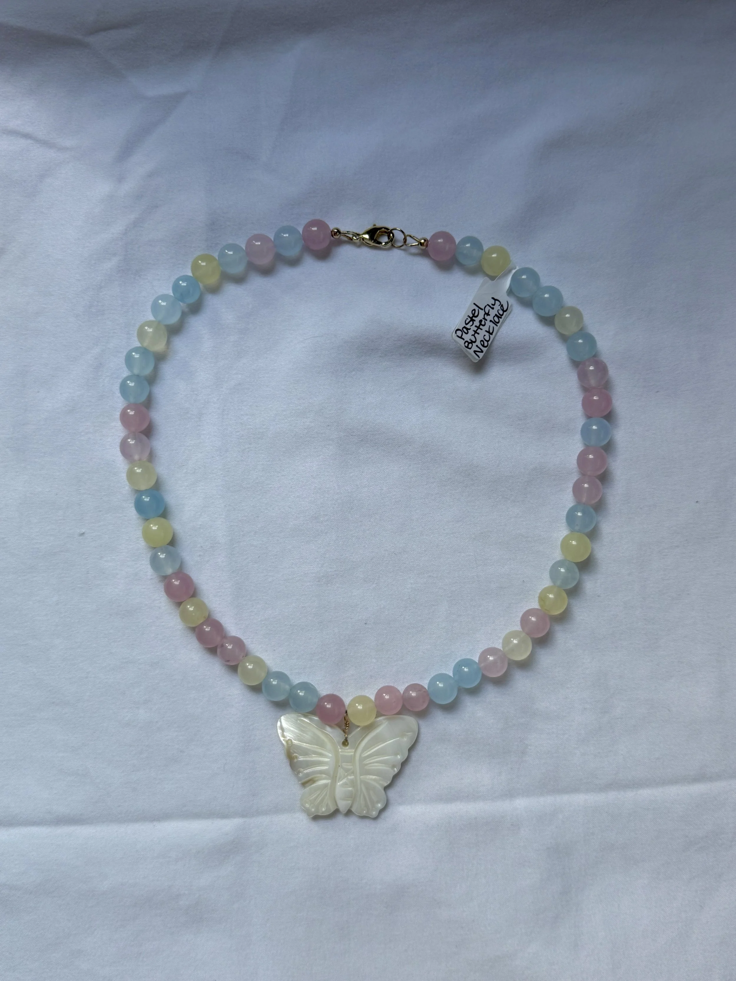 PASTEL BUTTERFLY NECKLACE