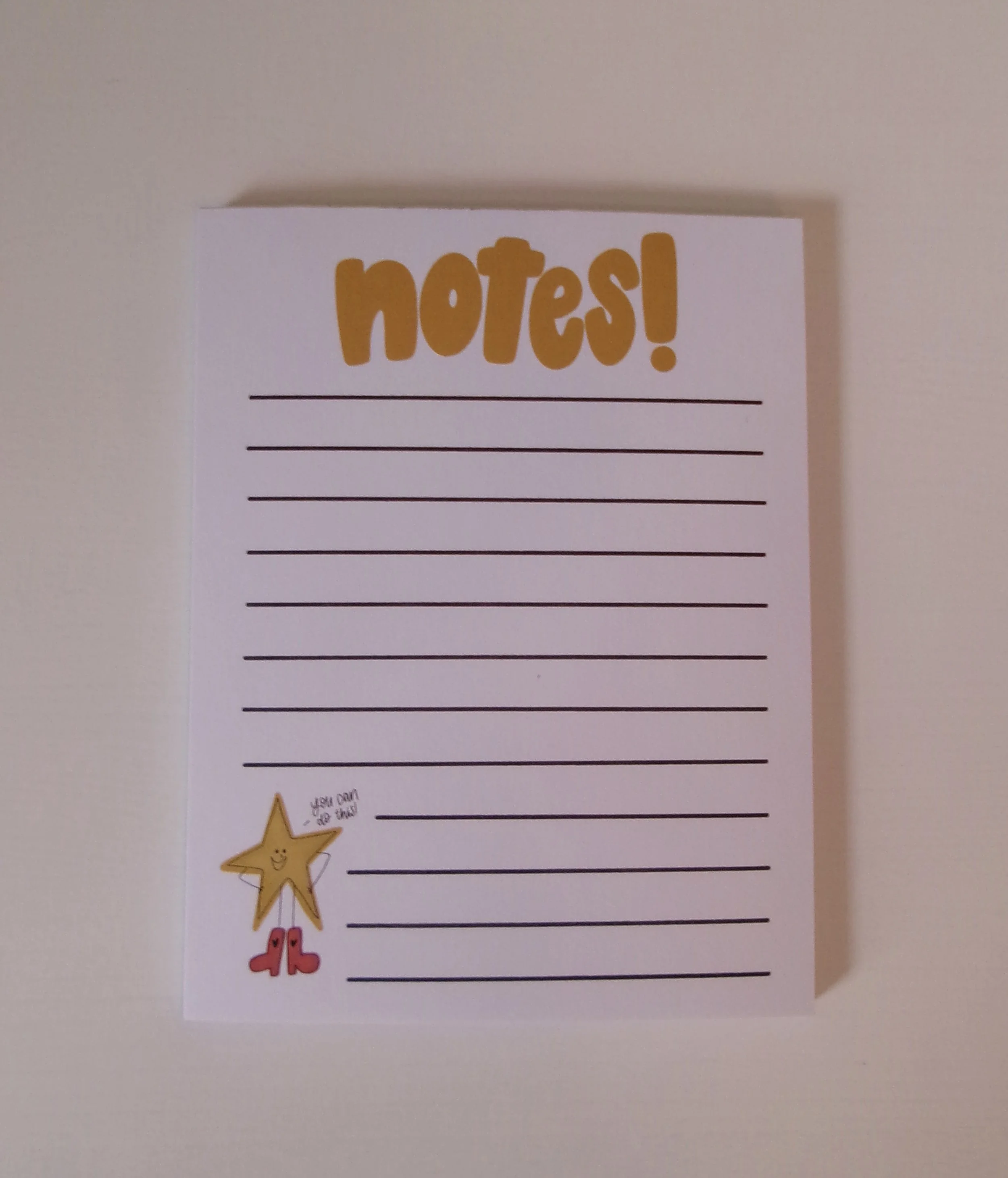 STAR NOTES NOTEPAD