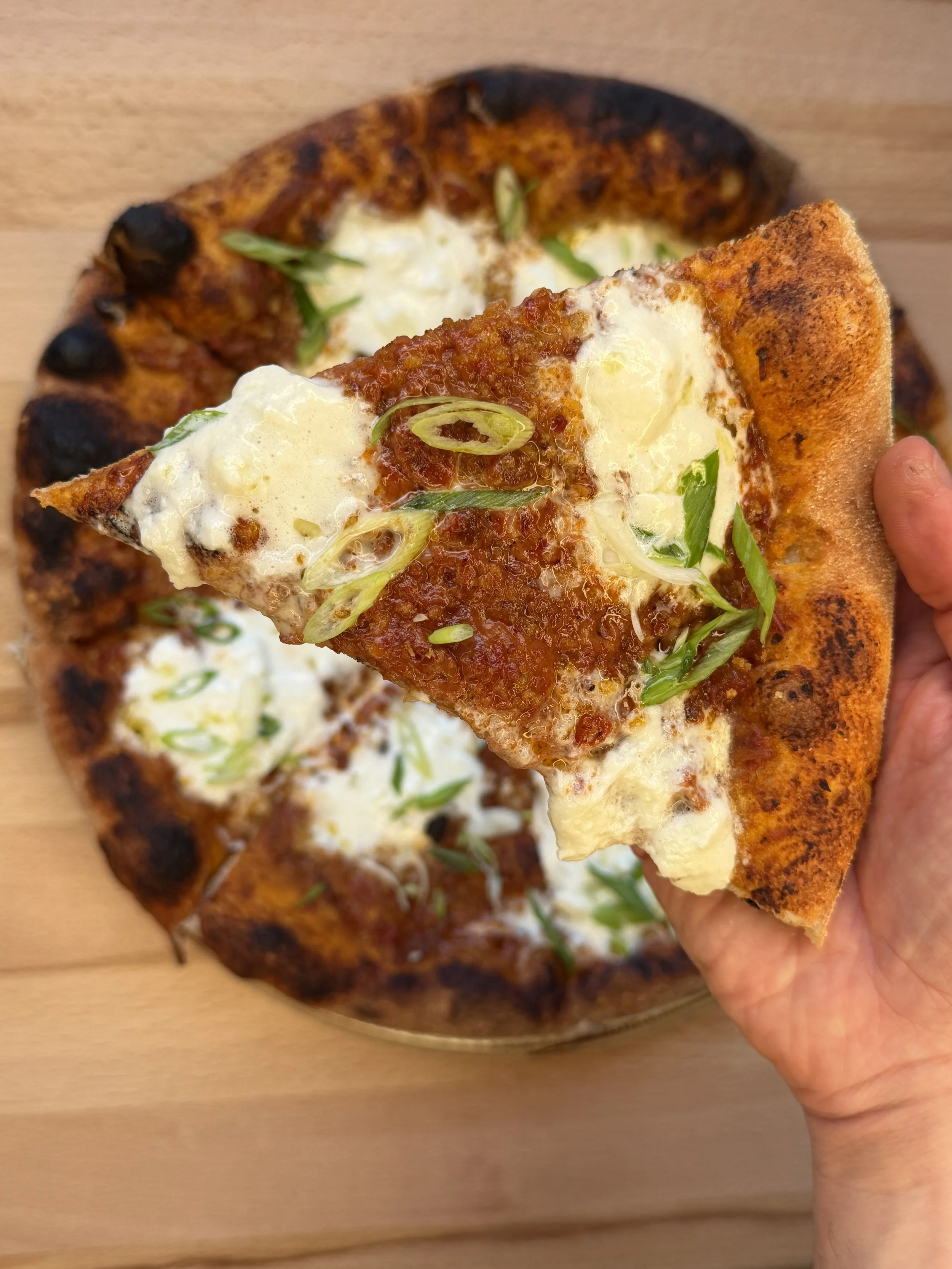 Vodka Pie - Chipotle Vodka Sauce, Stracciatella, Scallions