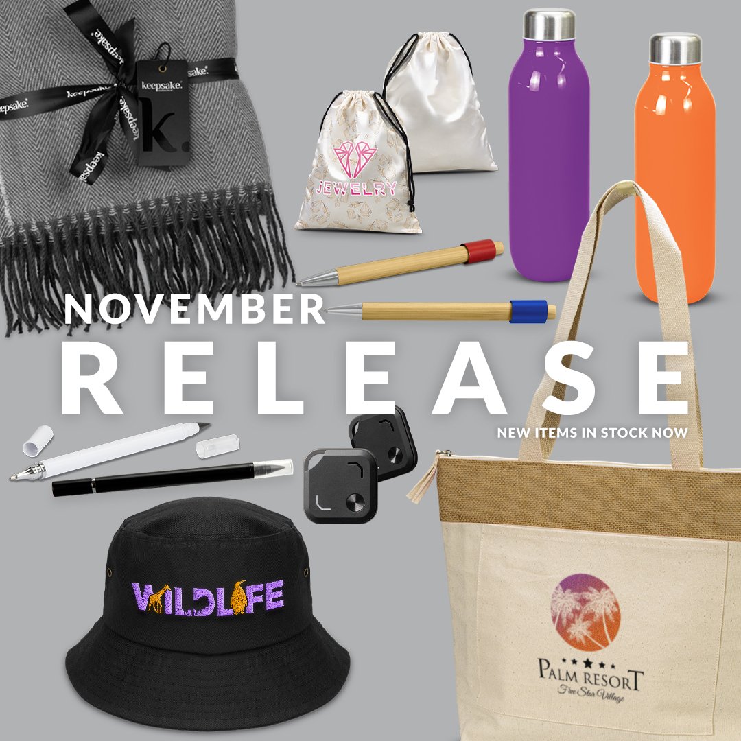 ⭐ The November New Product Release is LIVE! ⭐

This month's launch features 30+ exciting new products, including the cosy Keepsake Throw Blanket, fresh drinkware additions, and a stylish range of stationery.

Explore all of our new release items onli