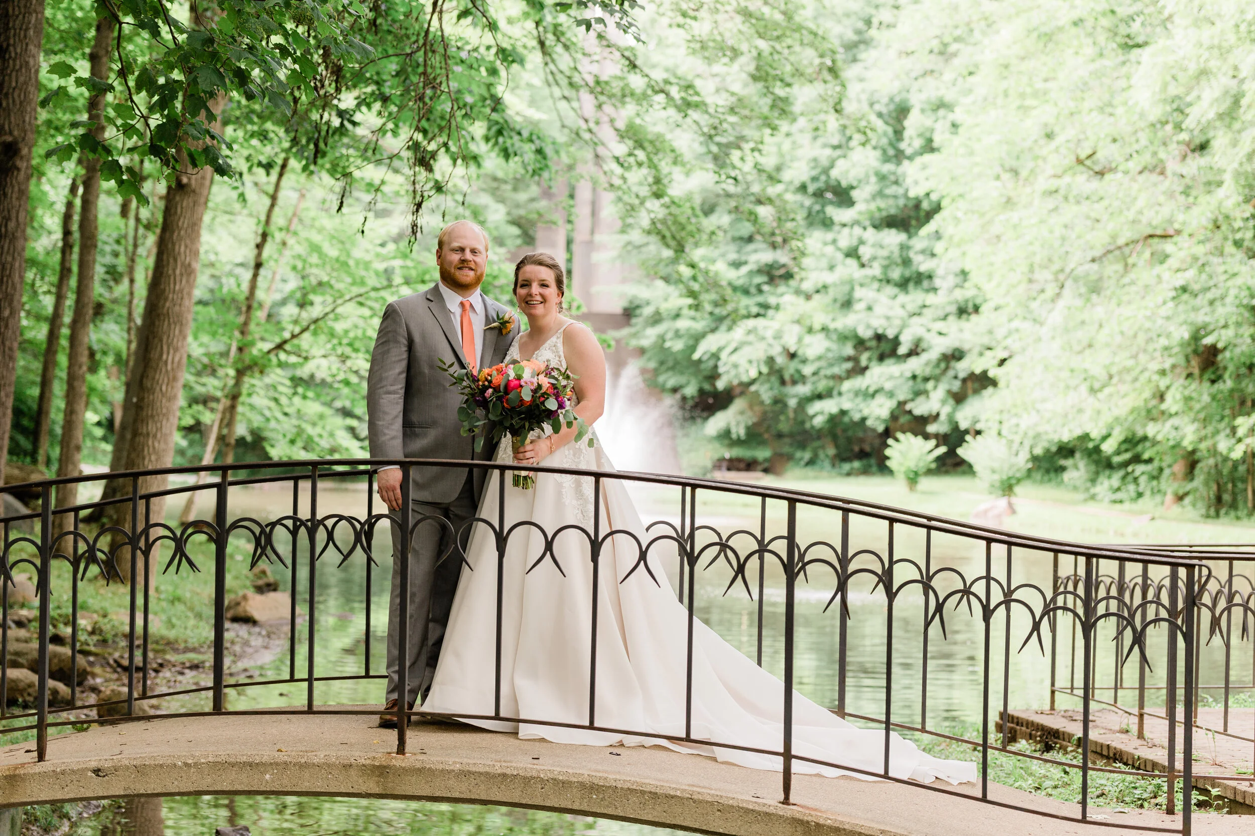 Summer Wedding Holcomb Gardens Indianapolis