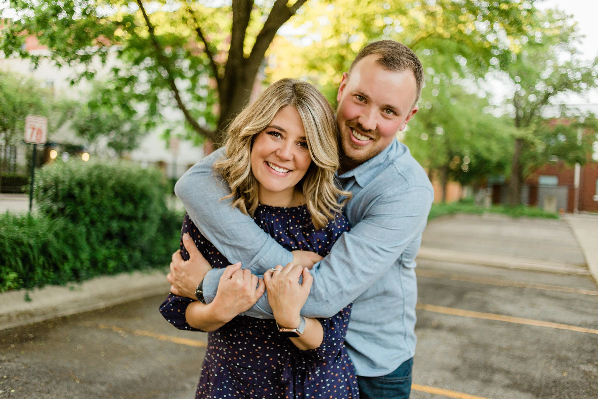 Spring Engagement Session in Downtown Columbus