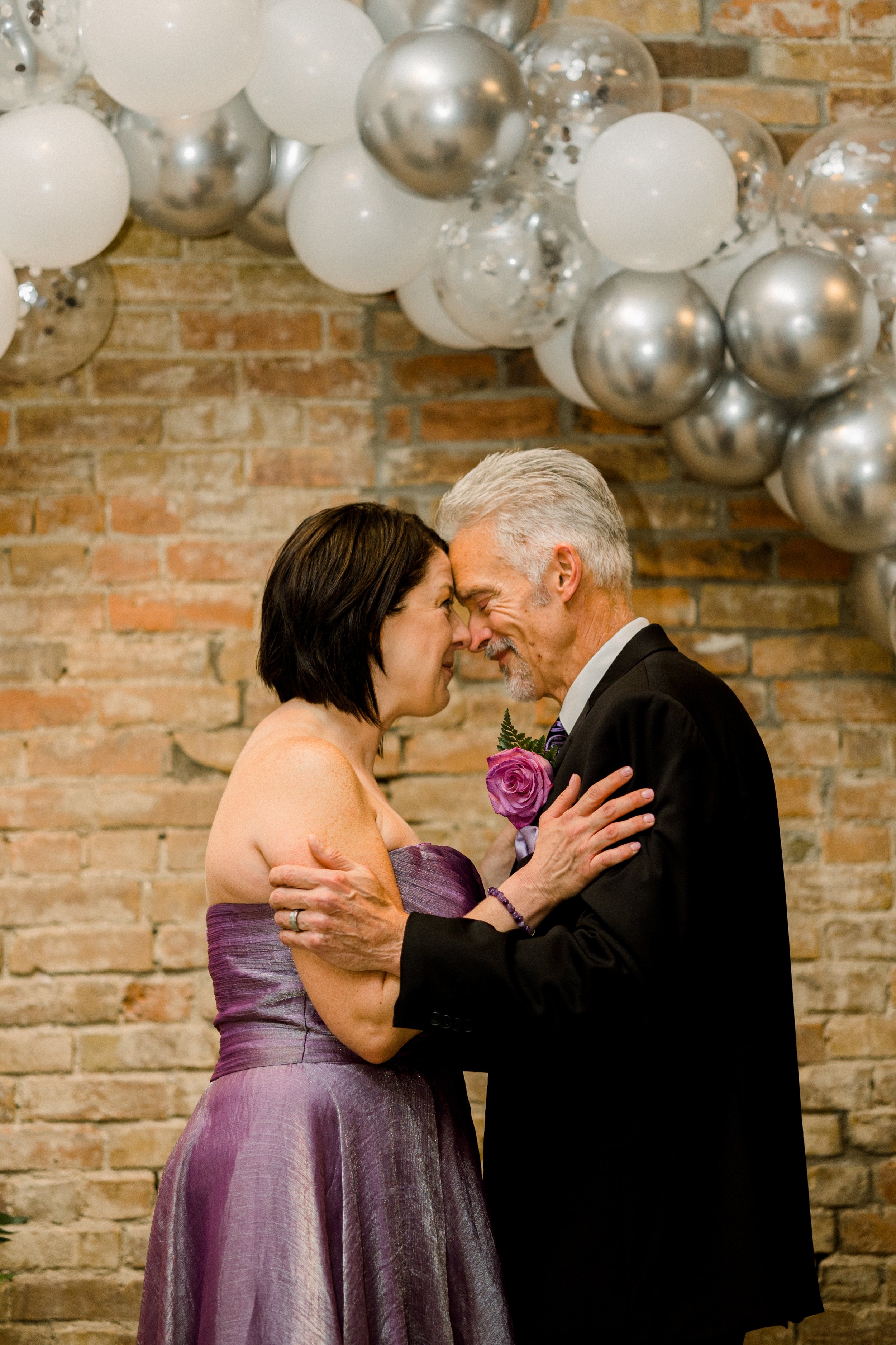 Intimate Fall Wedding at Sky Sport Fitness in Columbus, Indiana 