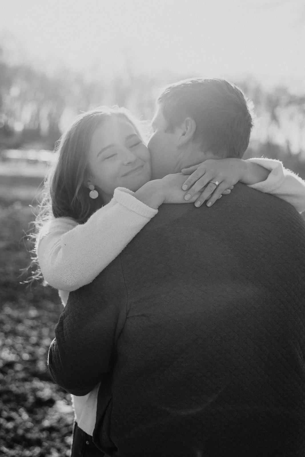 High School Sweethearts' Winter Engagement Session