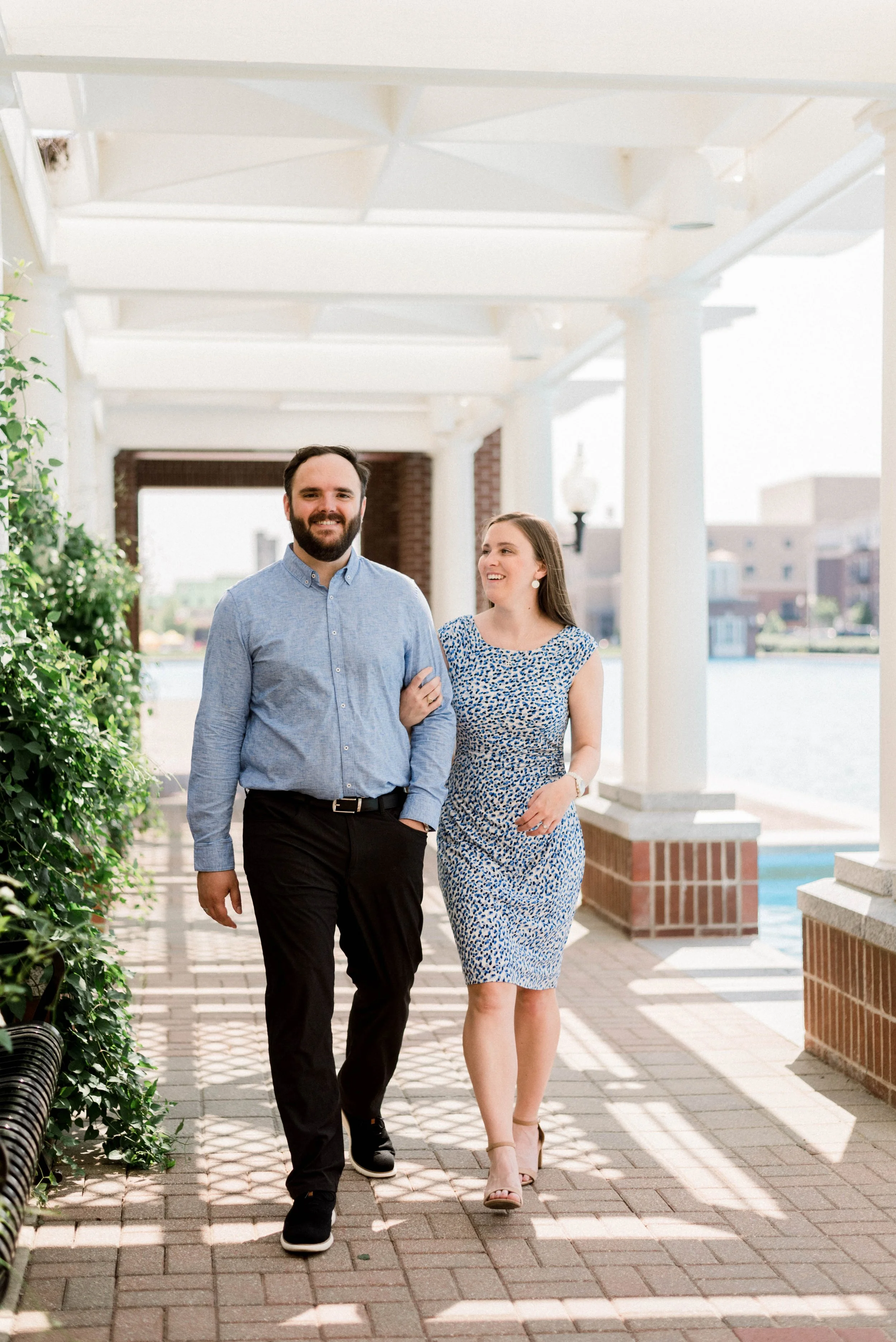 Downtown Carmel, IN Engagement Session