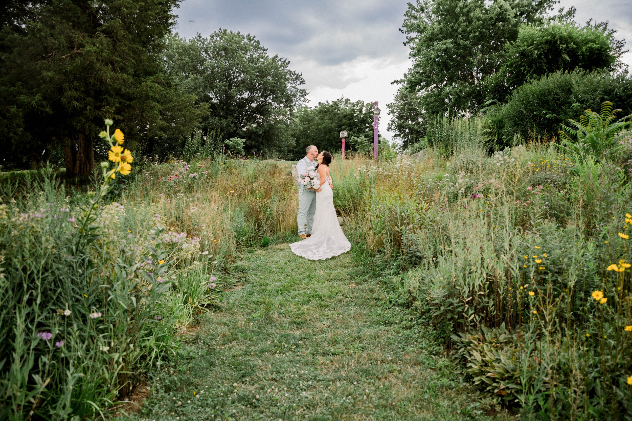 Backyard Summer Wedding Indiana