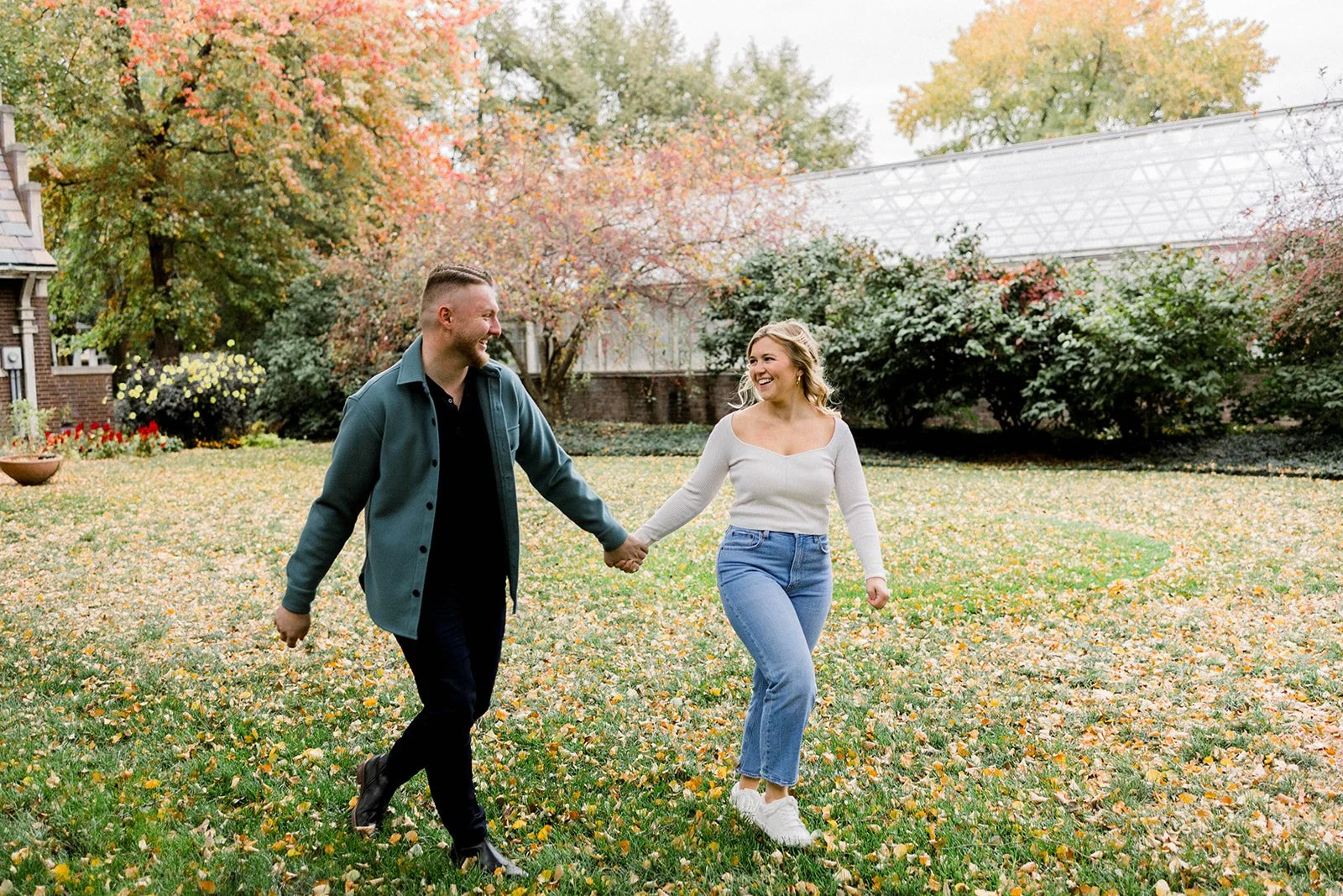 Irwin Gardens Fall Engagement Session