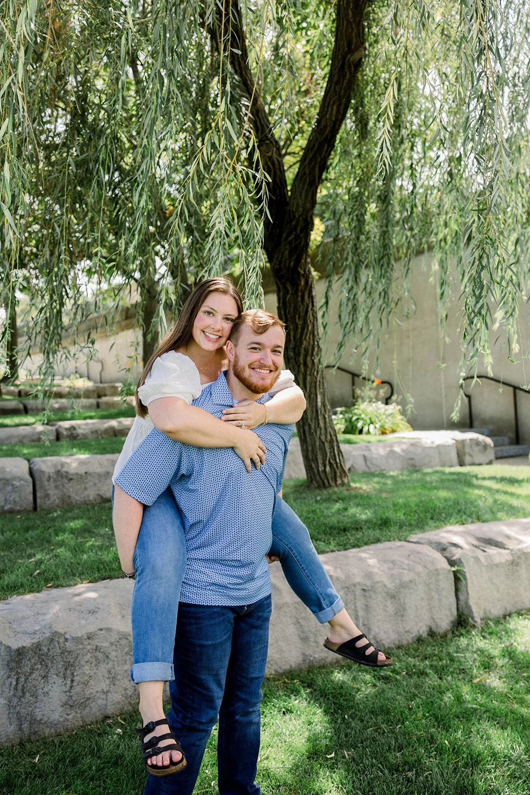 White River State Park Downtown Indy Summer Engagement Session