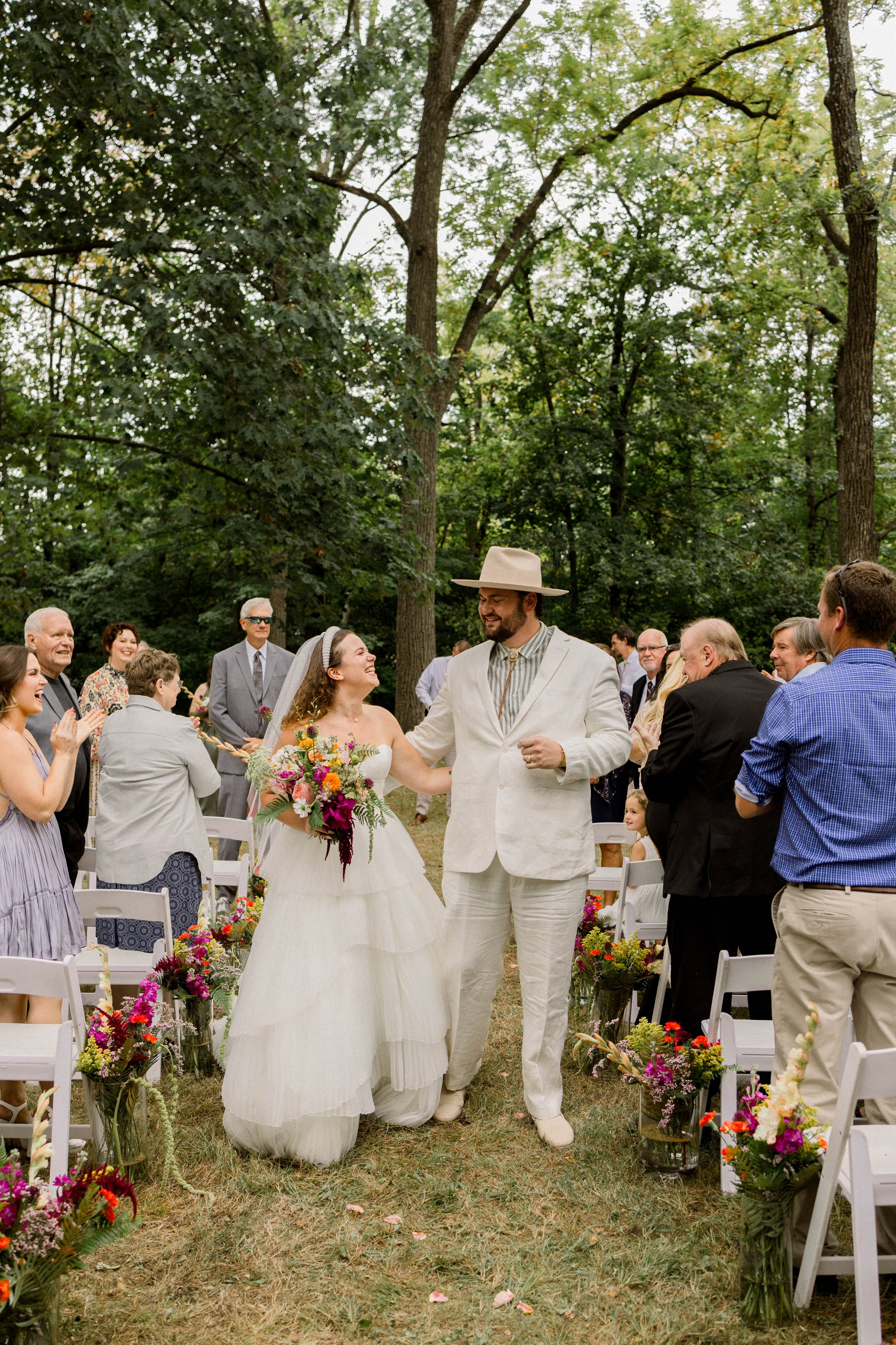 Colorful Outdoor Late Summer Wedding in Indy