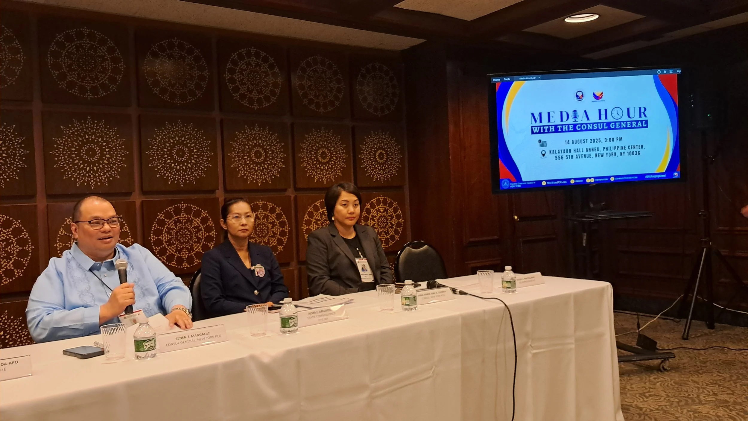 Phil Consulate in NY has new officials; cites upcoming events