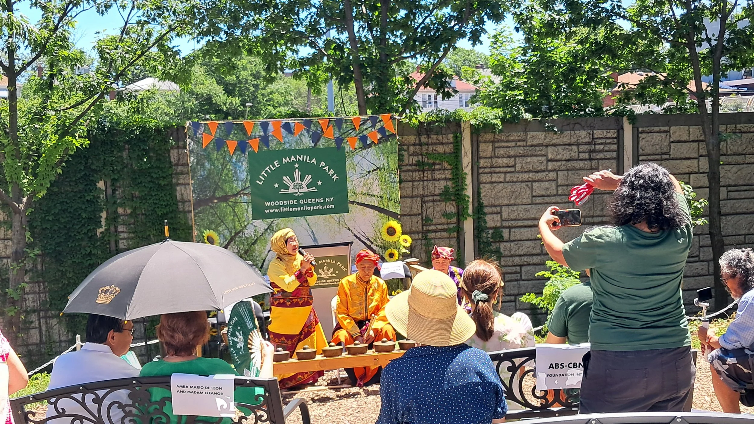 Little Manila Park in Woodside, NYC formally opens