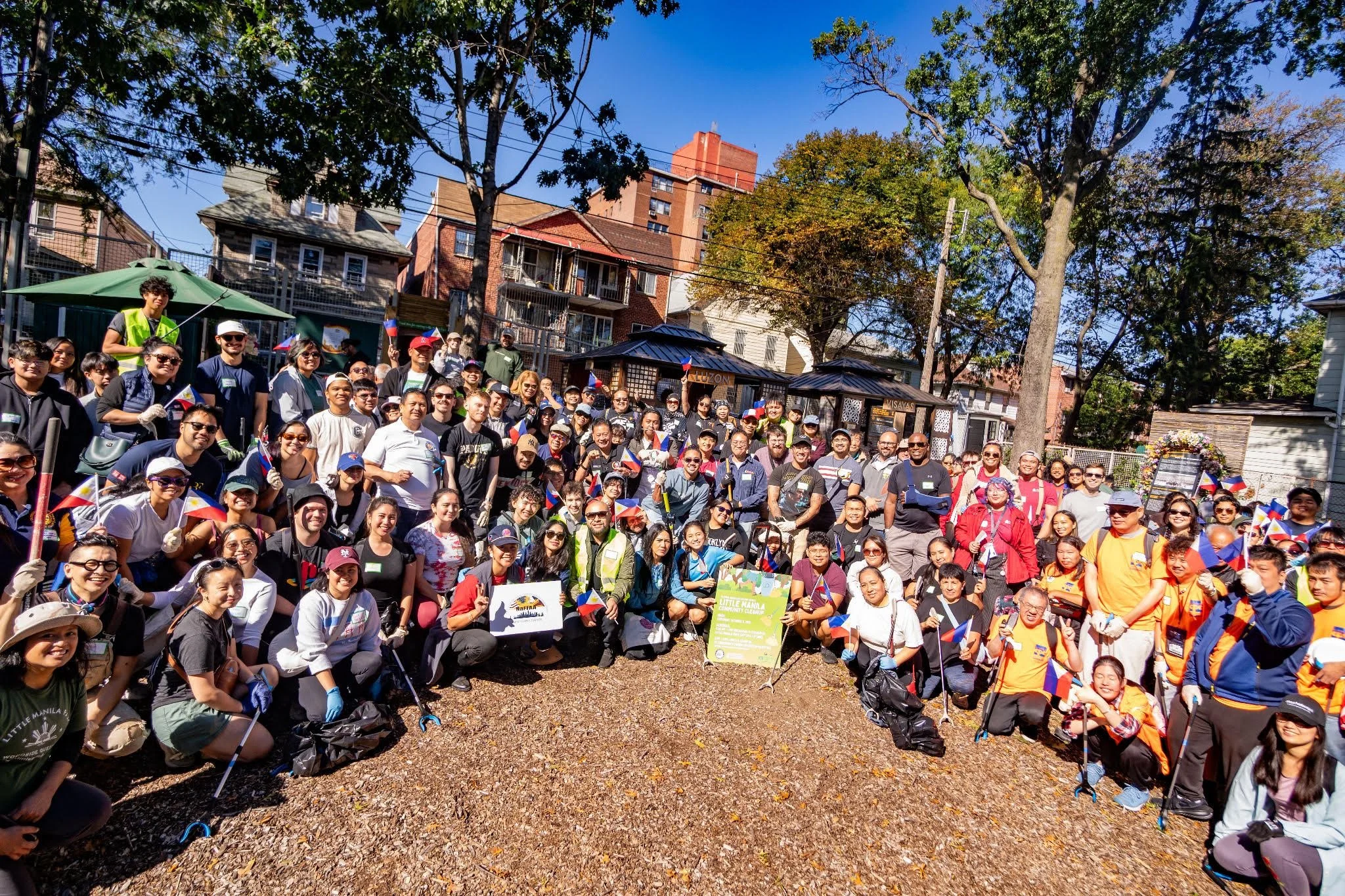 Hundreds join the 4th Annual Little Manila Cleanup in Woodside