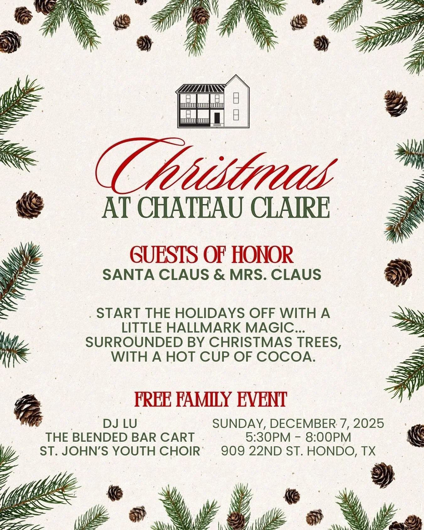 A Christmas tradition begins&hellip;🎄🎅🏻 Every year, the Chateau turns into a winter wonderland with twinkling lights, treasured ornaments, and Christmas trees tucked into every corner. This season, we&rsquo;re sharing that magic.

Featuring:
❄️ Ch