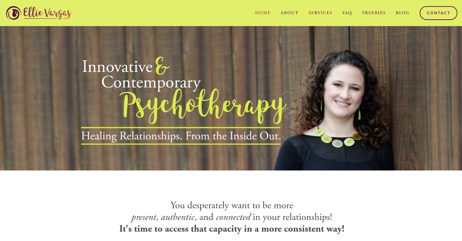 Therapist Website