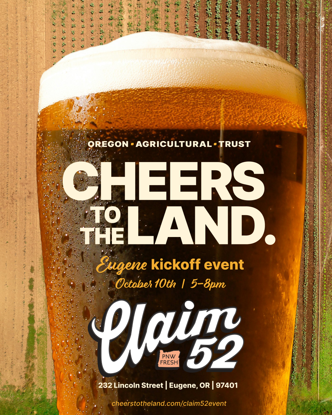 Cheers to the Land Eugene Kickoff Event - Oct. 10
