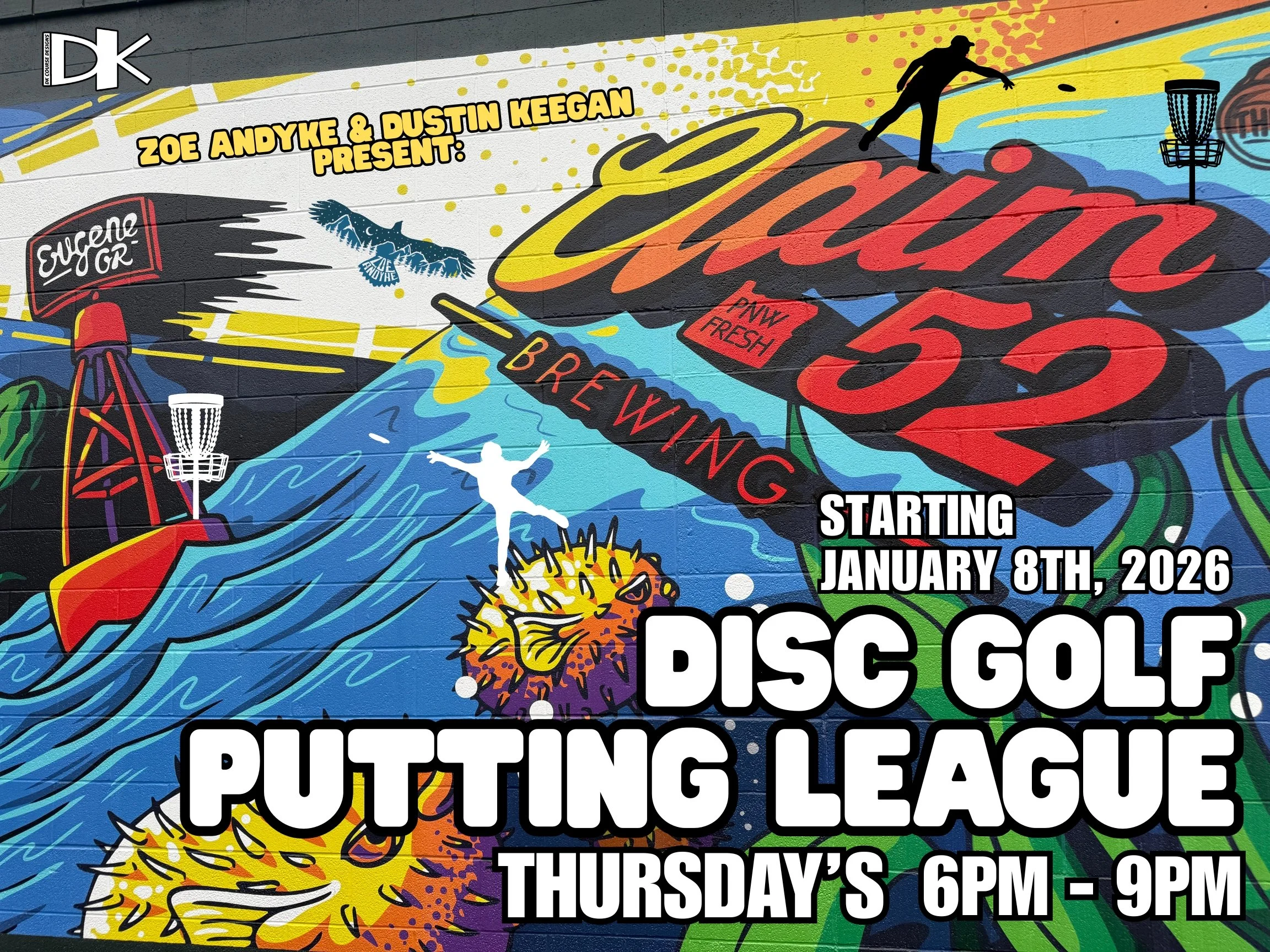 Disc Golf Putting League at Claim 52 Brewing - FEb. 19