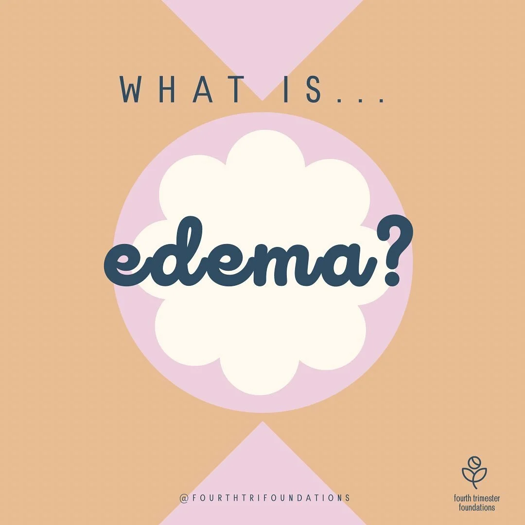 📢Edema is much more common in the fourth trimester than you&rsquo;d think... 
.
.
Swelling during pregnancy is practically a given, but all the fluid doesn&rsquo;t magically disappear when baby is delivered. 🐣
.
.
Your body, that just went through 